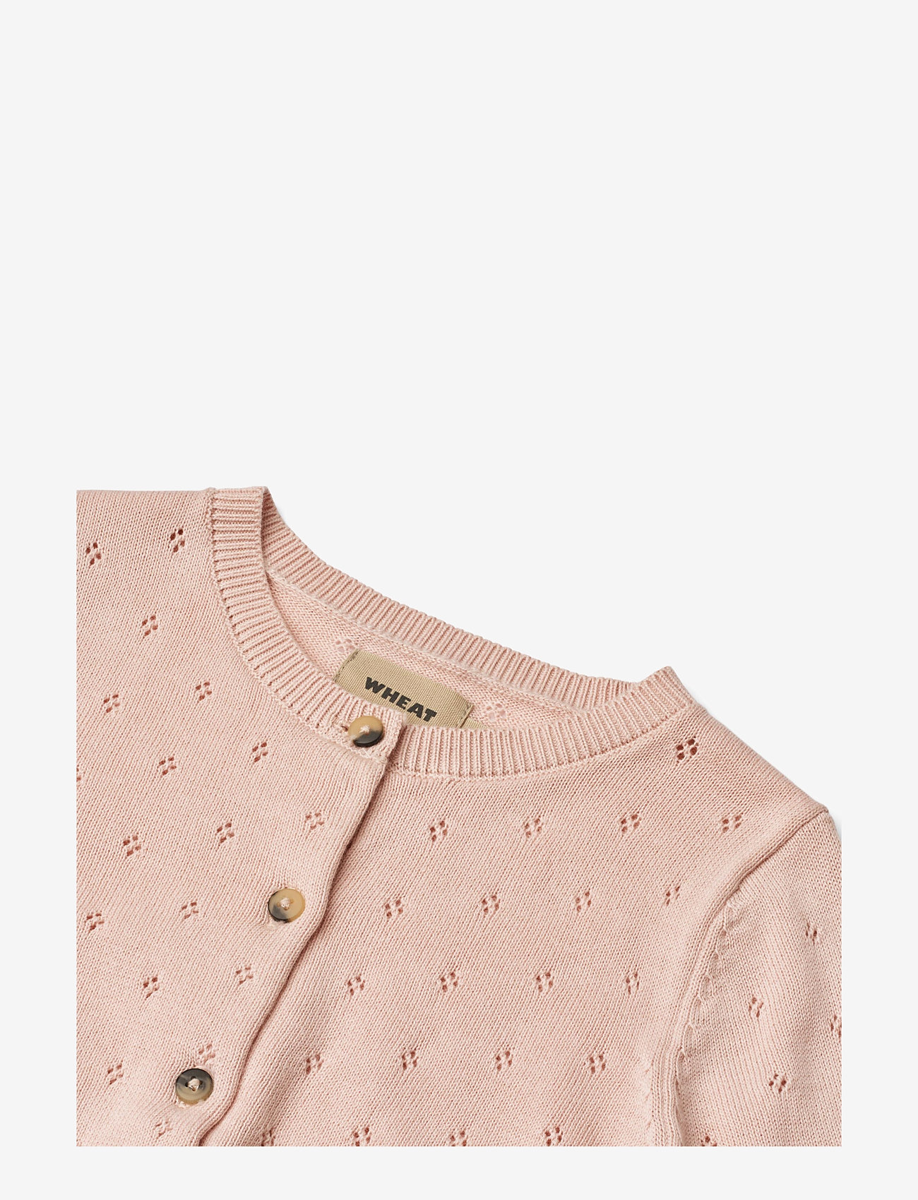 Wheat - Knit Cardigan Maia - cardigans - powder - 2