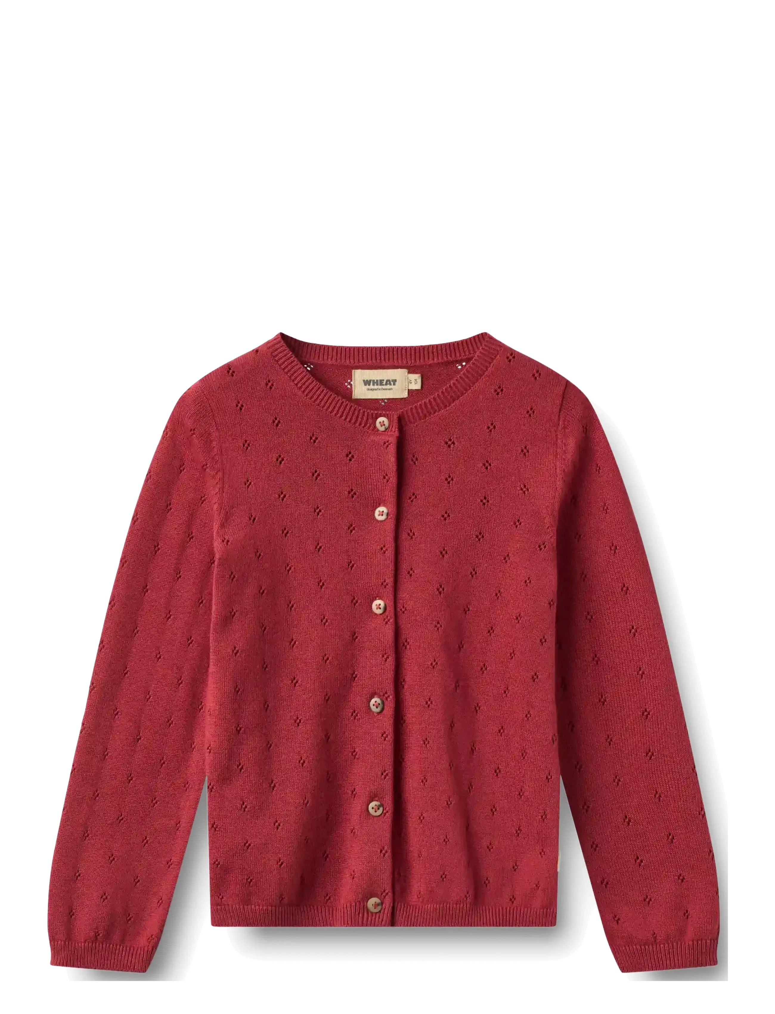 Wheat Knit Cardigan Maia - Shop by size - RED CHERRY / red
