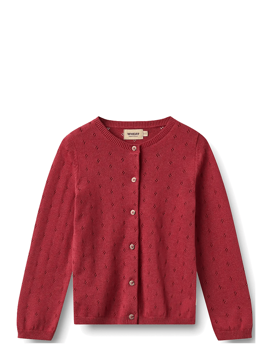 Wheat - Knit Cardigan Maia - kardiganid - red cherry - 0
