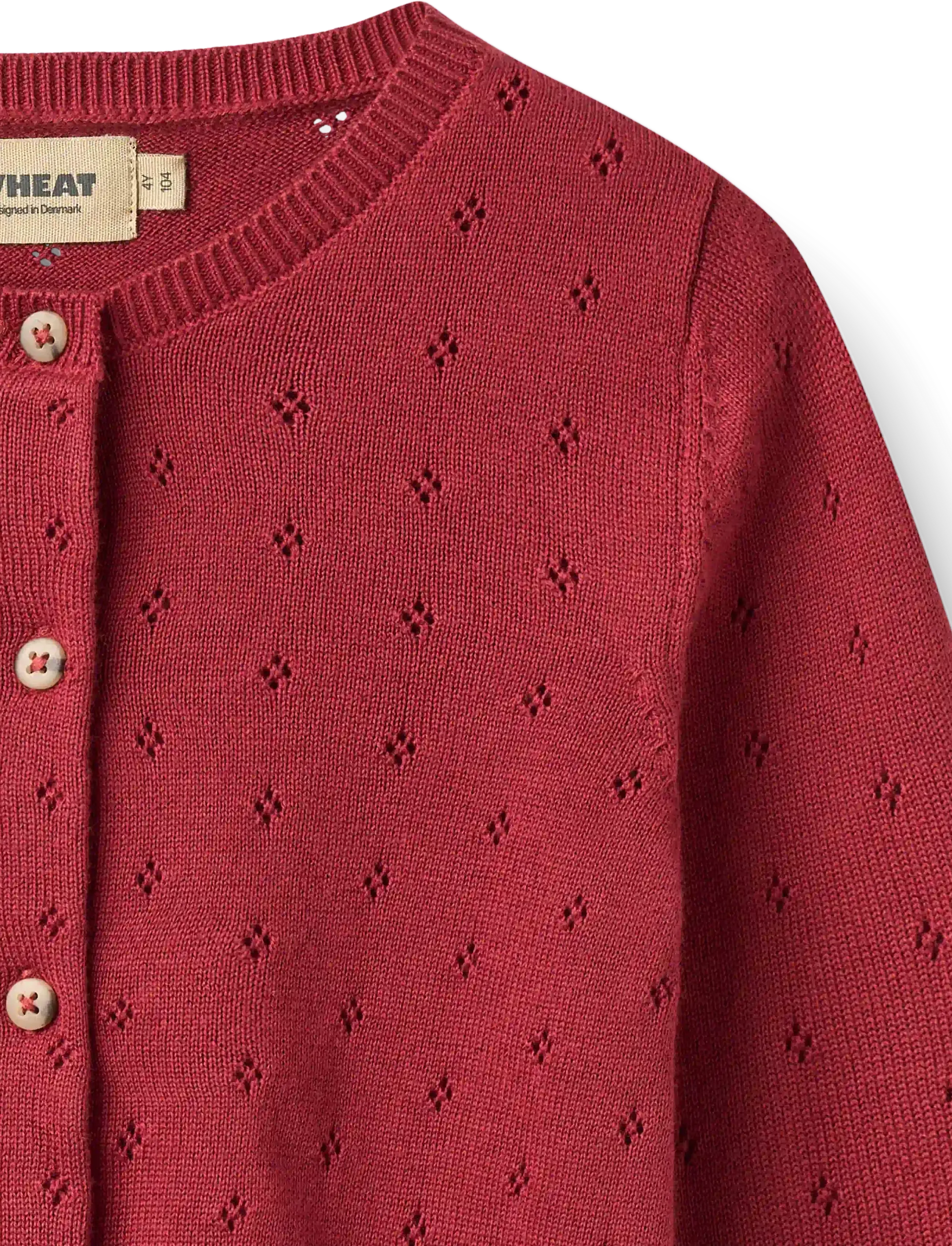 Wheat - Knit Cardigan Maia - kardiganid - red cherry - 2