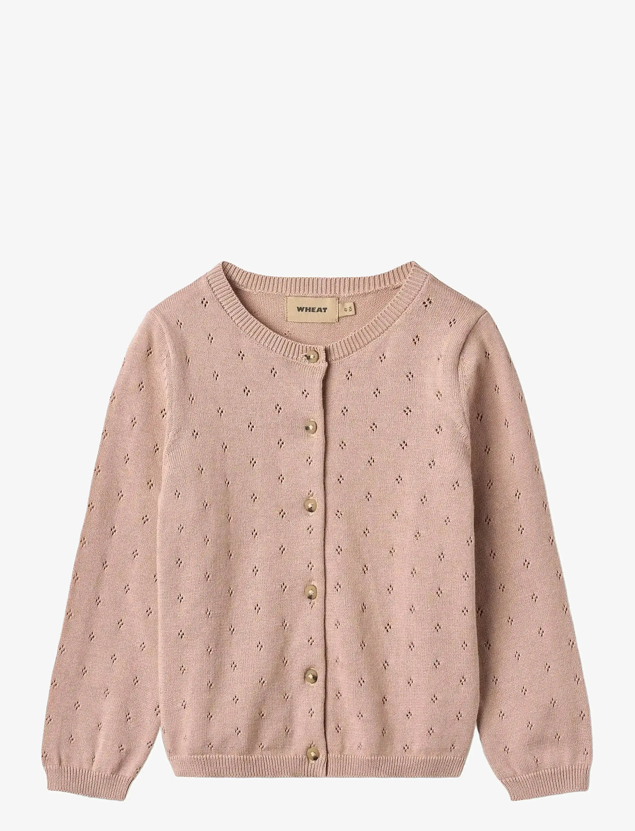 Wheat - Knit Cardigan Maia - cardigans - rose powder - 0