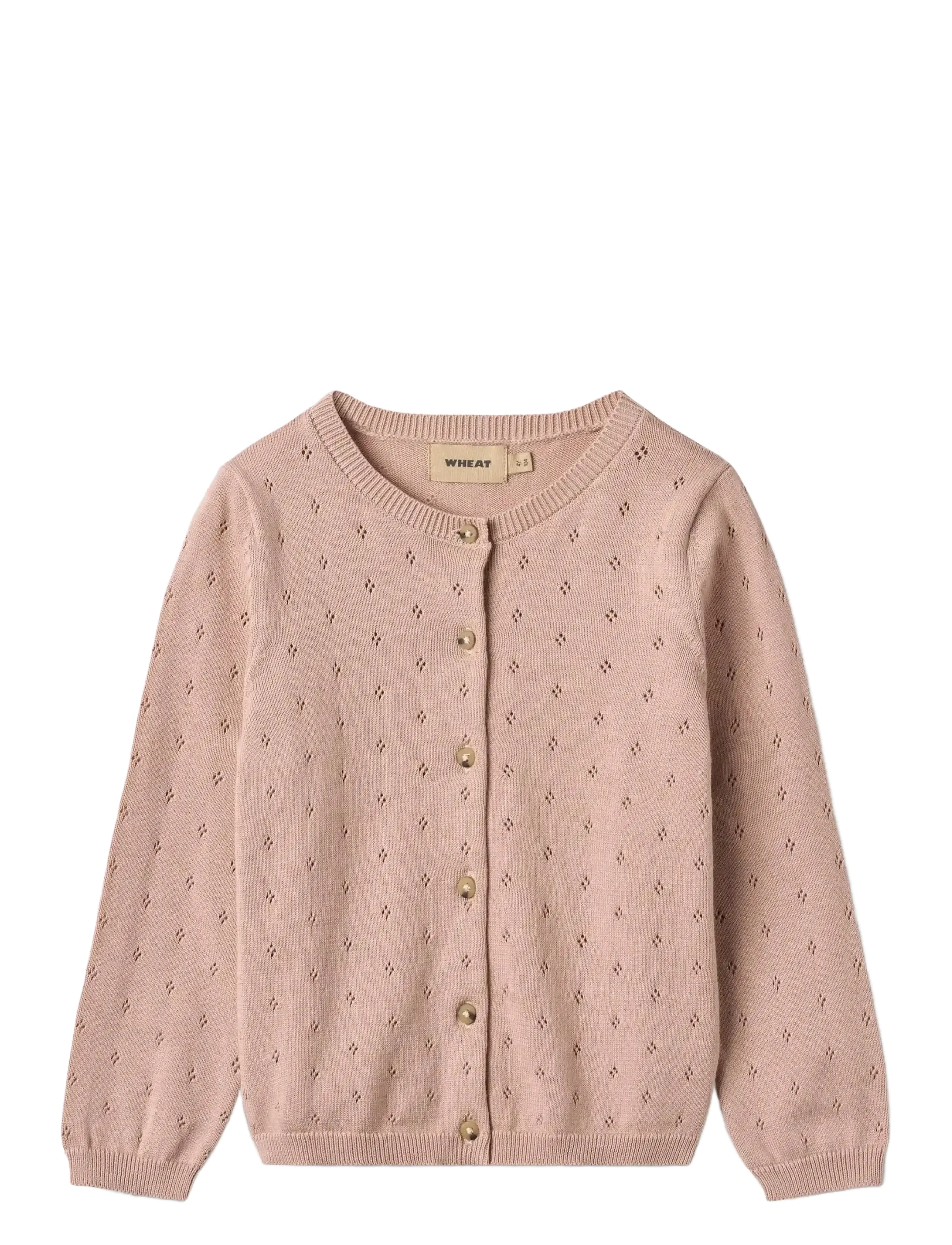 Wheat Knit Cardigan Maia - Koftor - ROSE POWDER / pink/rose