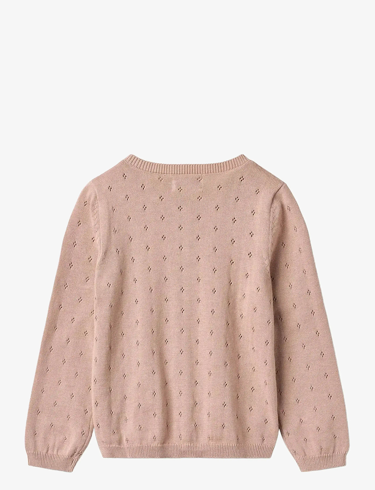 Wheat - Knit Cardigan Maia - cardigans - rose powder - 1