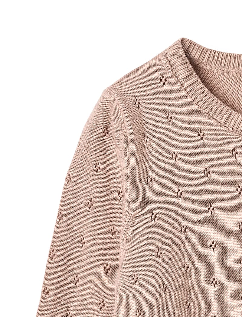 Wheat - Knit Cardigan Maia - cardigans - rose powder - 2