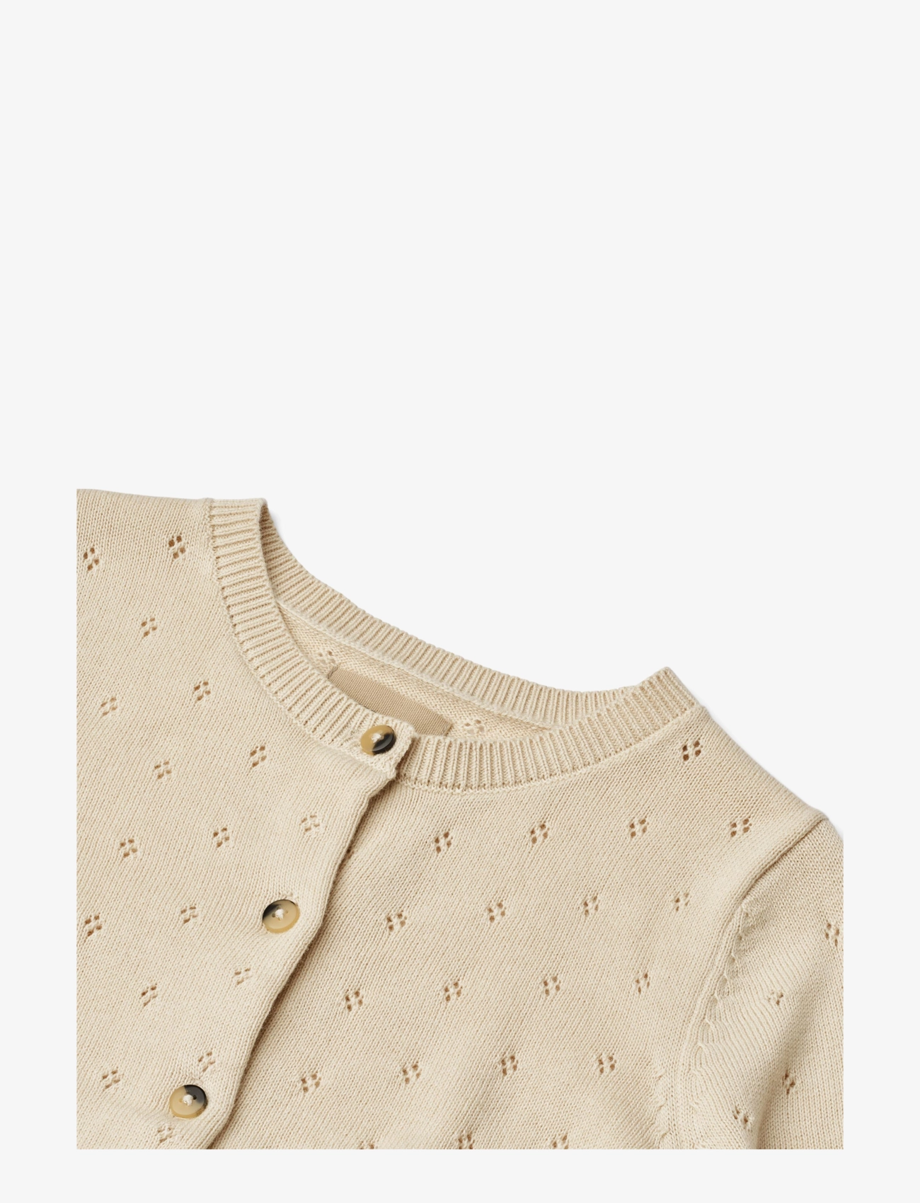 Wheat - Knit Cardigan Maia - koftor - sandshell - 2