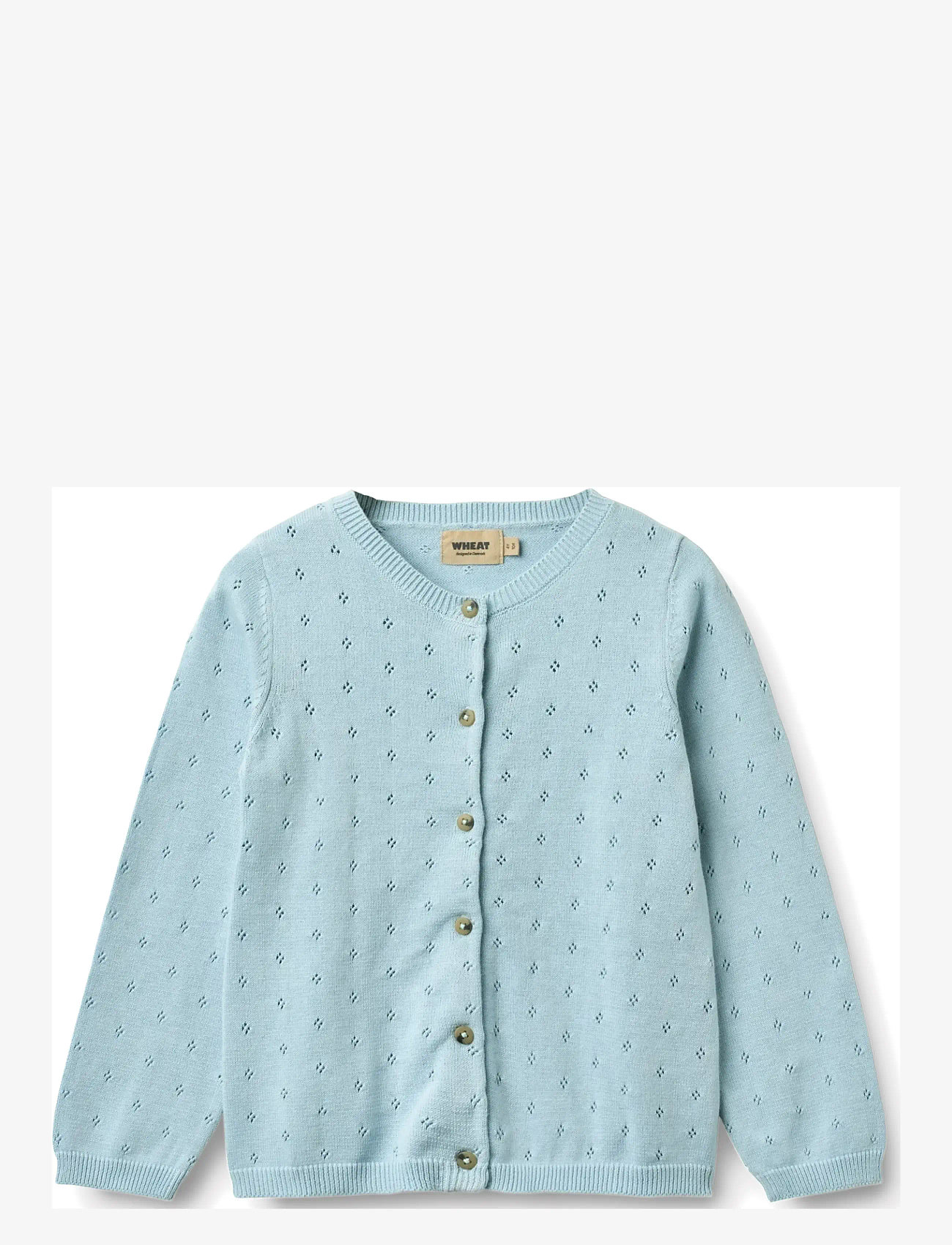 Wheat - Knit Cardigan Maia - cardigans - summer sky - 0