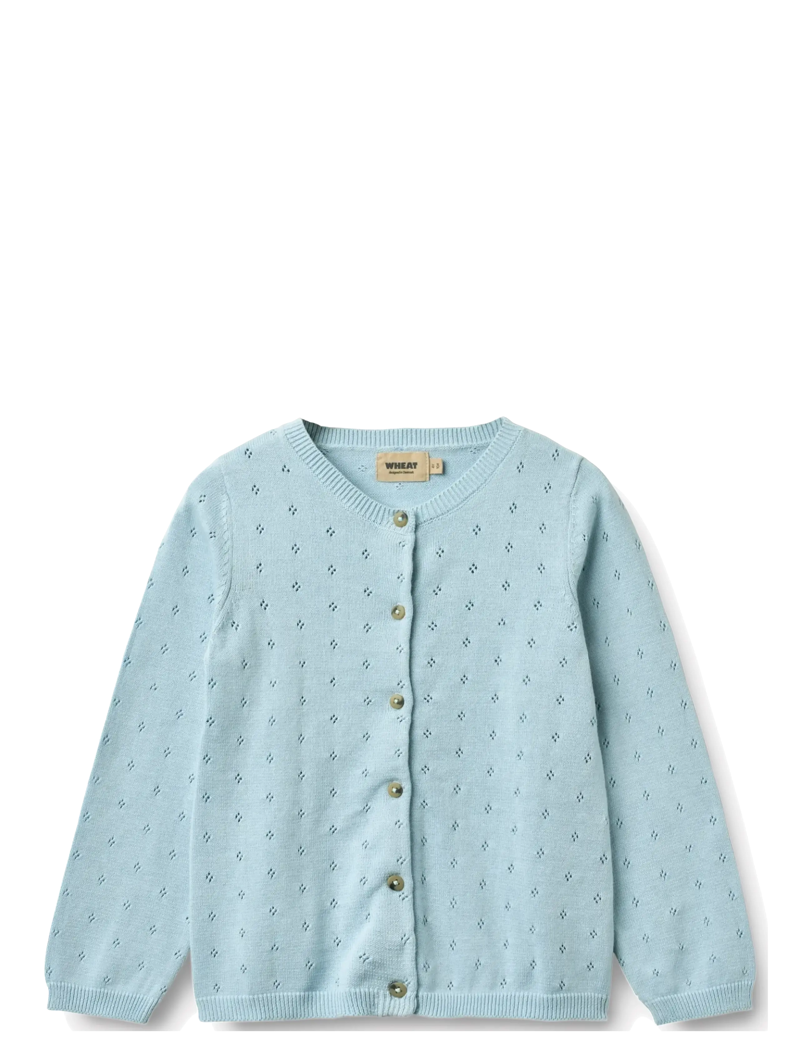 Wheat Knit Cardigan Maia - Wheat - SUMMER SKY / blue