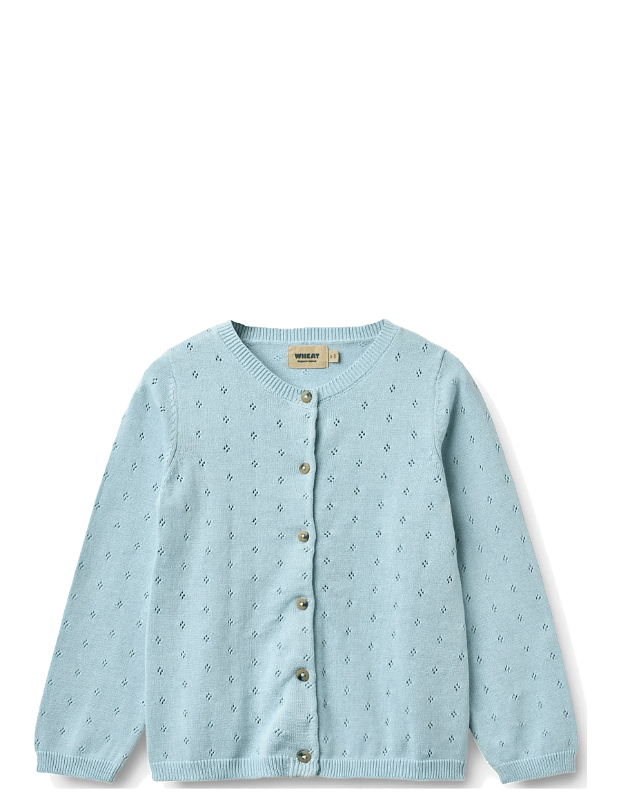 Wheat - Knit Cardigan Maia - kardiganid - summer sky - 0