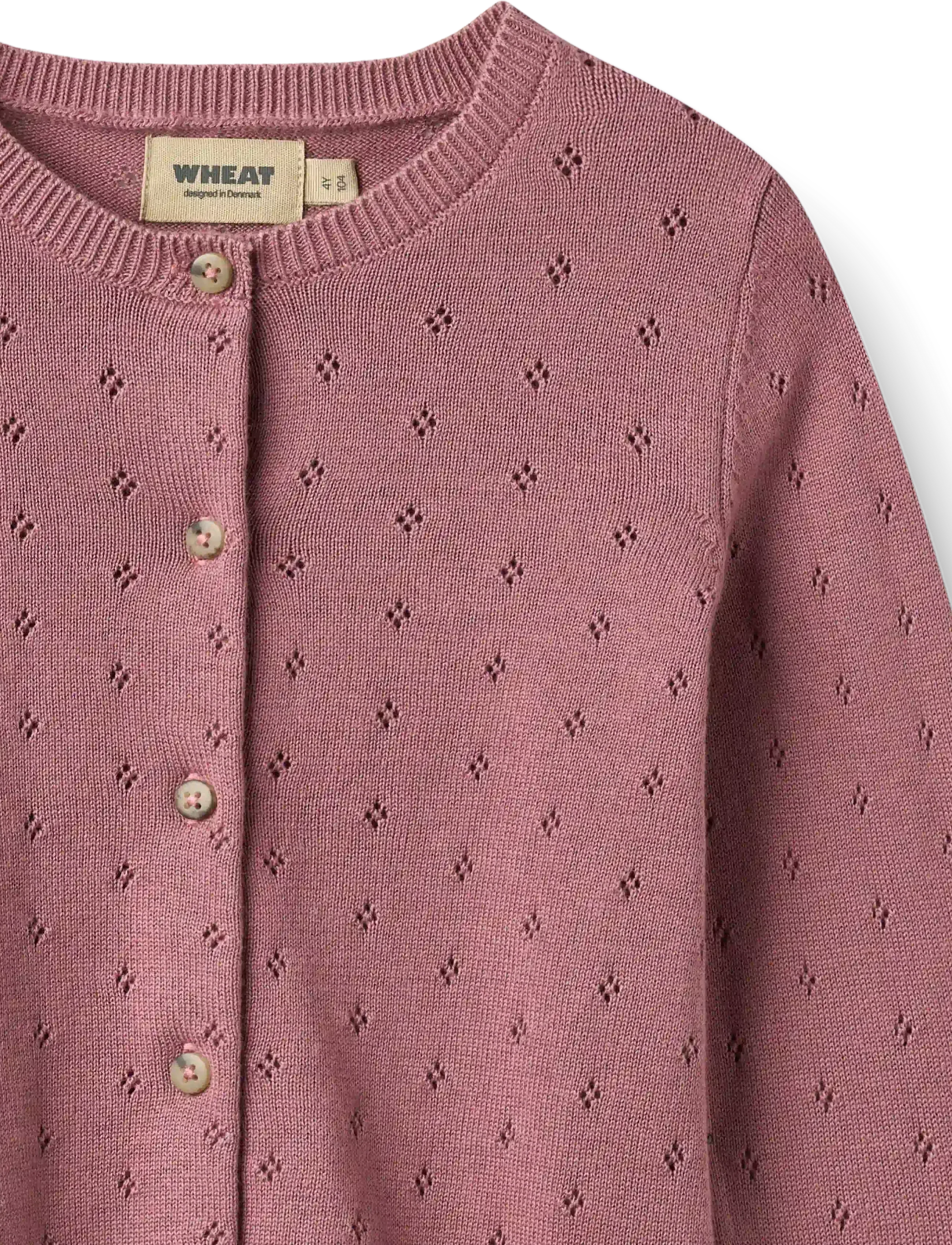 Wheat - Knit Cardigan Maia - cardigans - warm lilac - 2