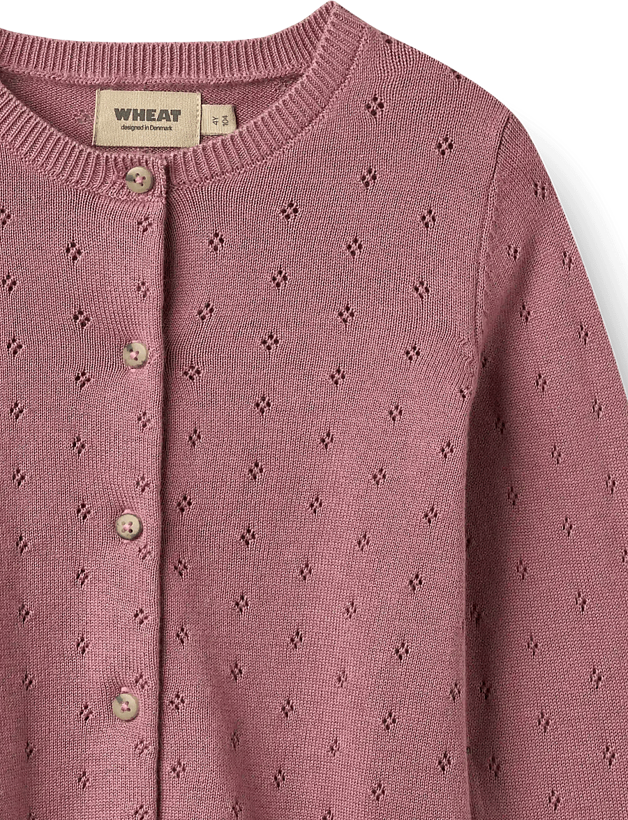 Wheat - Knit Cardigan Maia - cardigans - warm lilac - 2