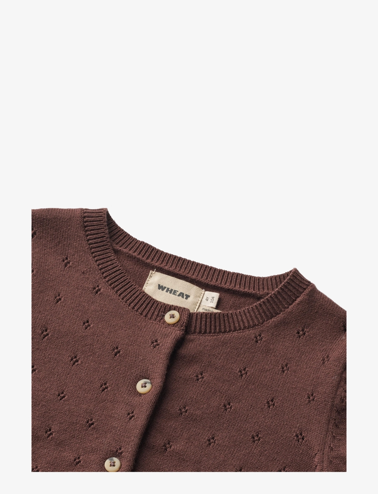 Wheat - Knit Cardigan Maia - eggplant - 3