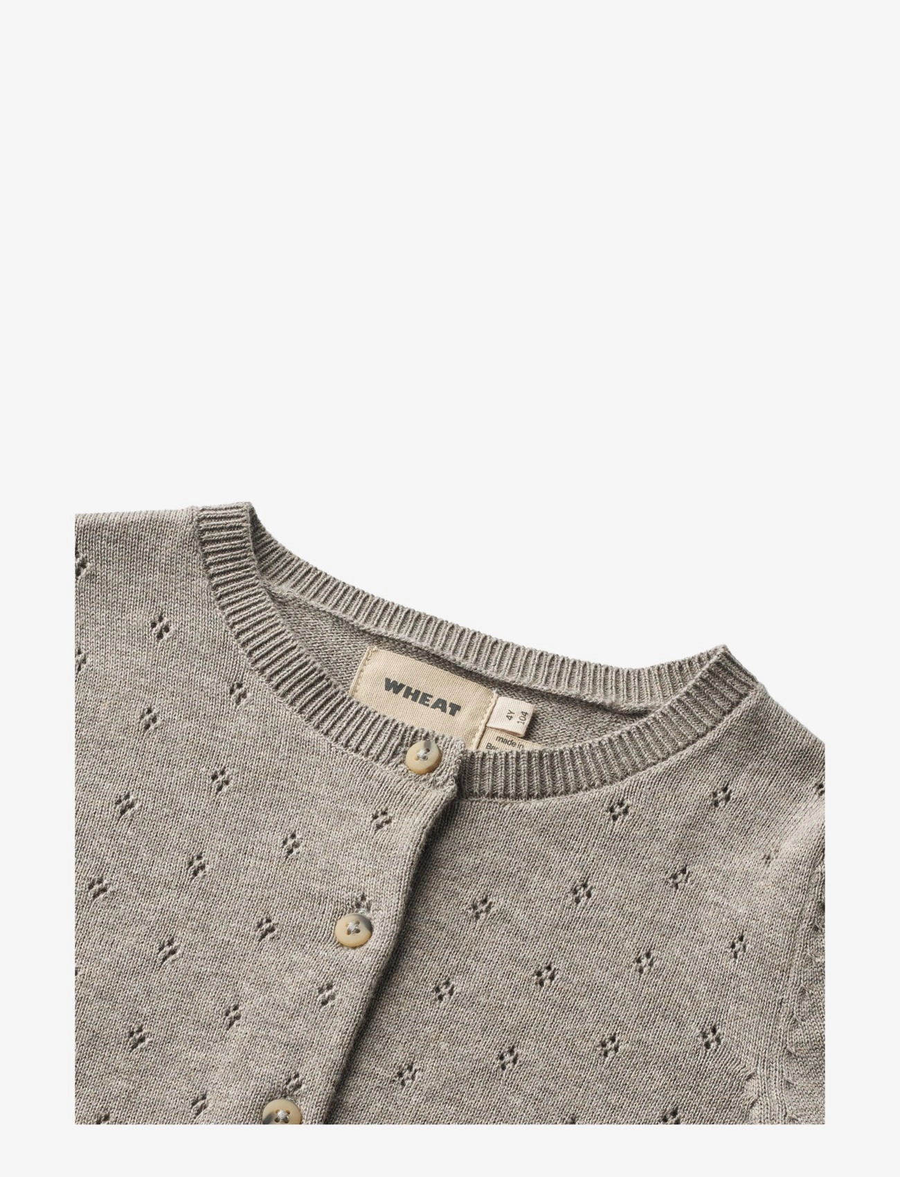 Wheat - Knit Cardigan Maia - warm grey melange - 2