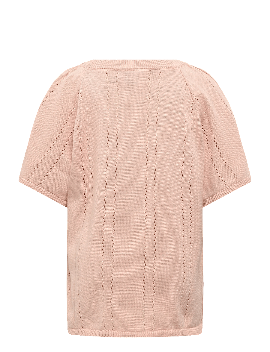 Wheat - Knit Pullover S/S Vilna - powder - 1