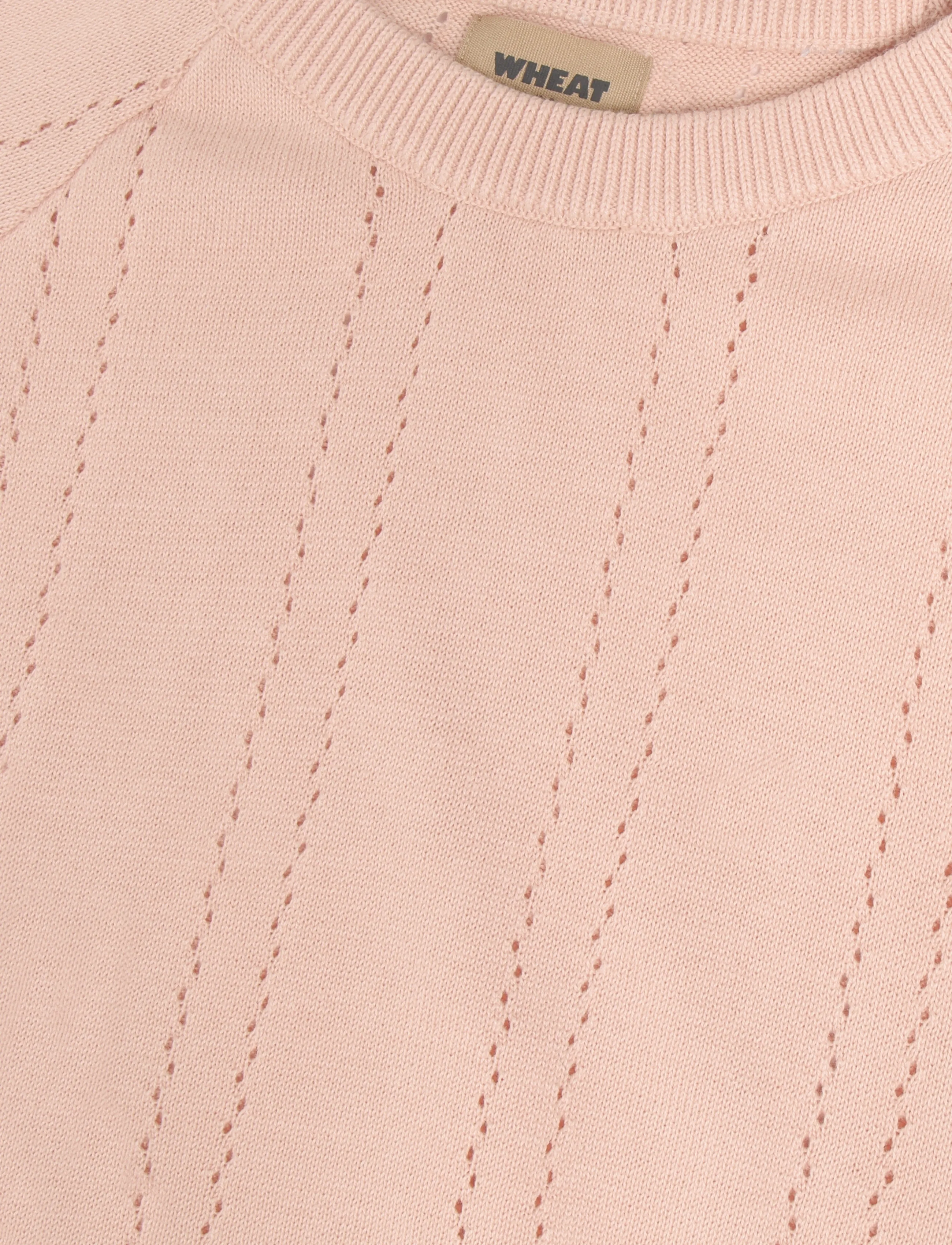 Wheat - Knit Pullover S/S Vilna - powder - 2