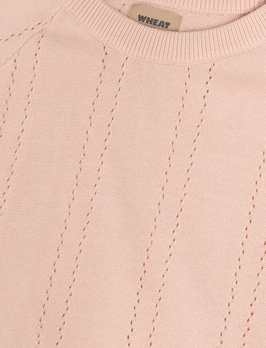Wheat - Knit Pullover S/S Vilna - powder - 2