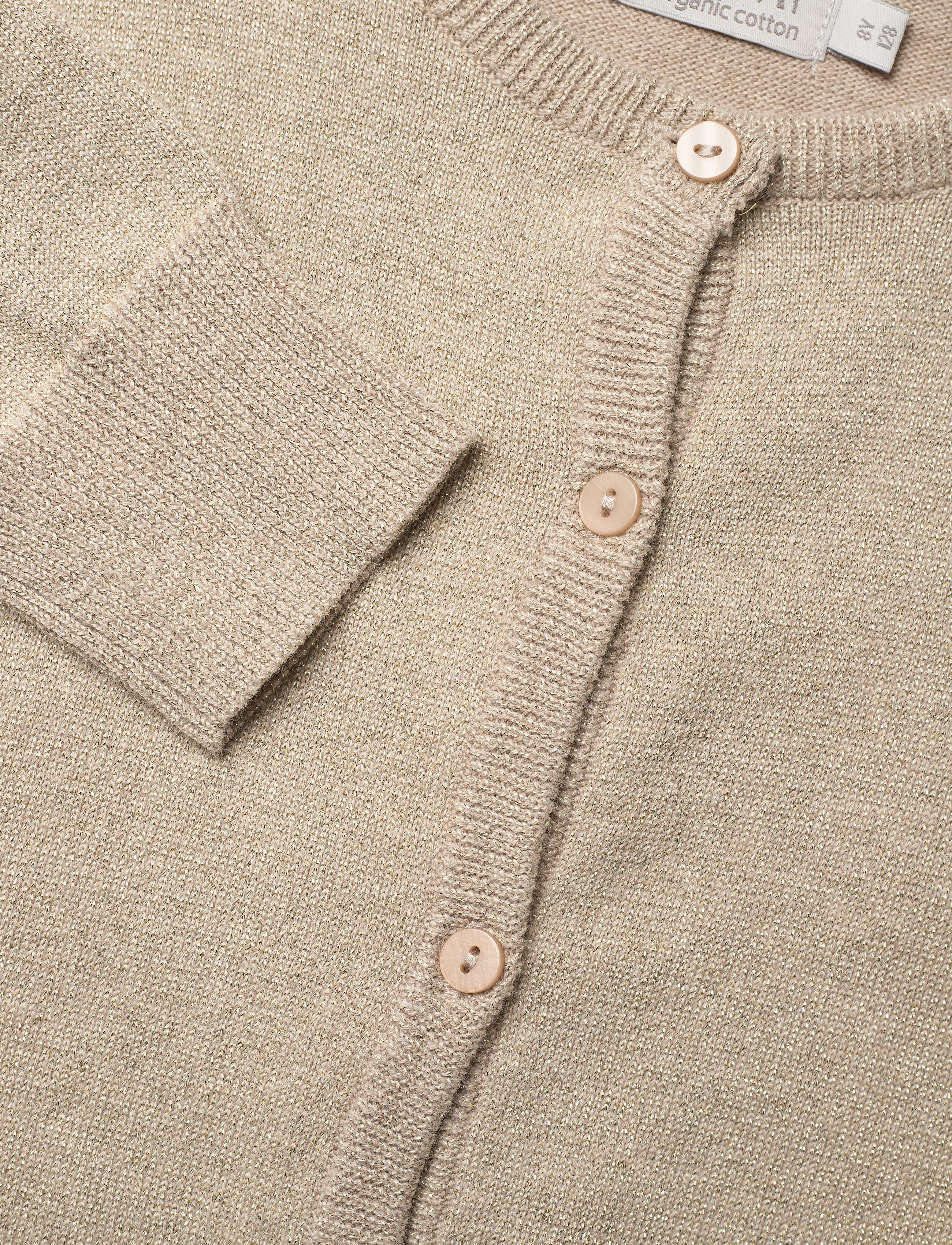 Wheat - Knit Cardigan Olga - melange sand - 2