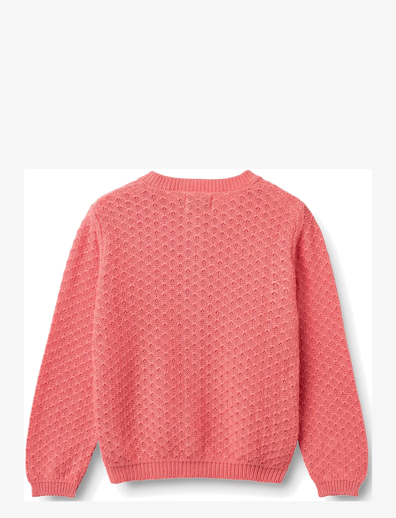 Wheat - Knit Cardigan Magnella - cardigans - coral - 1