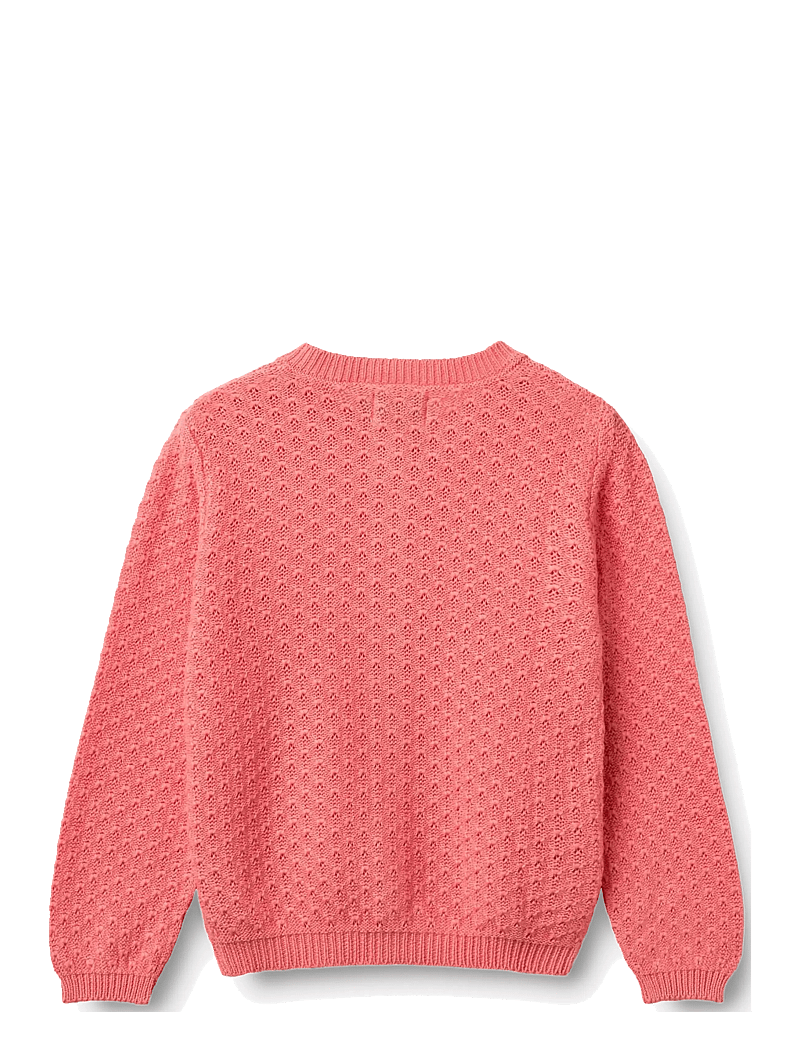 Wheat - Knit Cardigan Magnella - cardigans - coral - 1