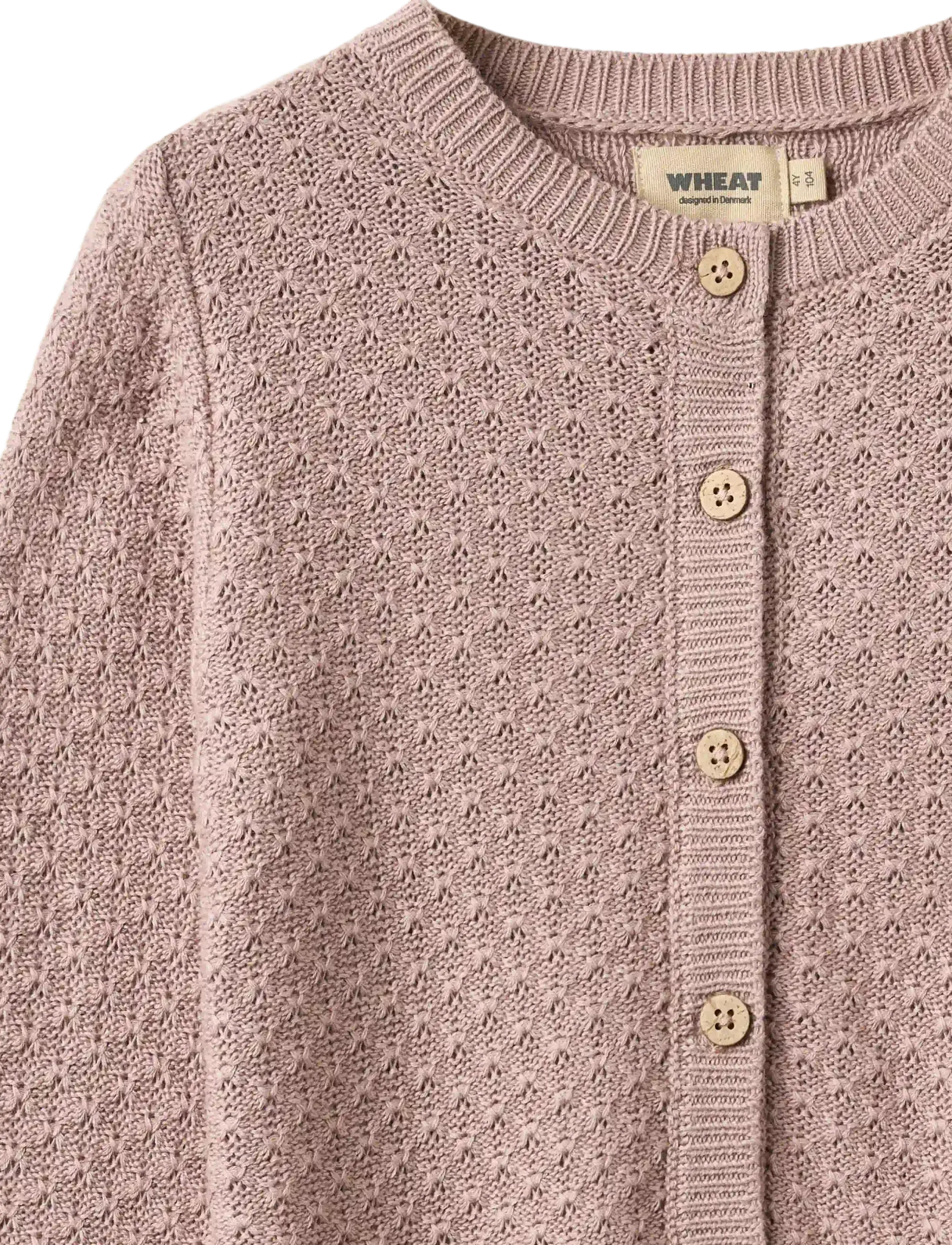 Wheat - Knit Cardigan Magnella - cardigans - dry rose - 3