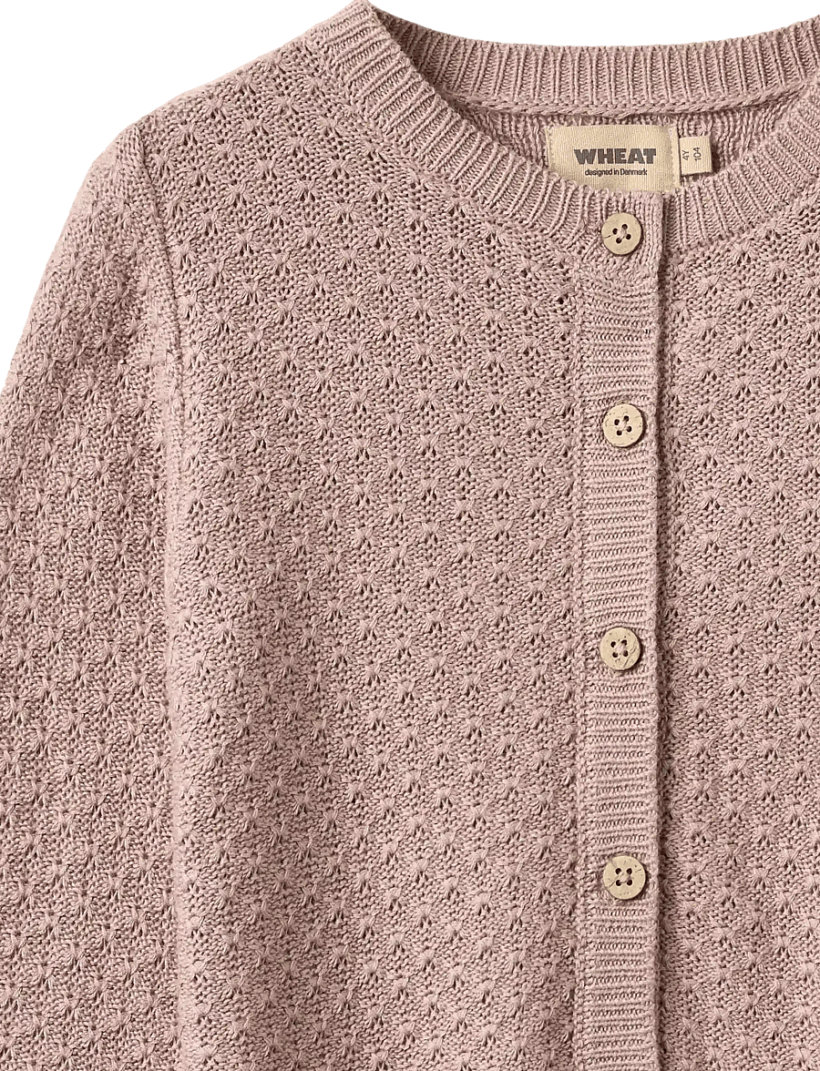 Wheat - Knit Cardigan Magnella - cardigans - dry rose - 3