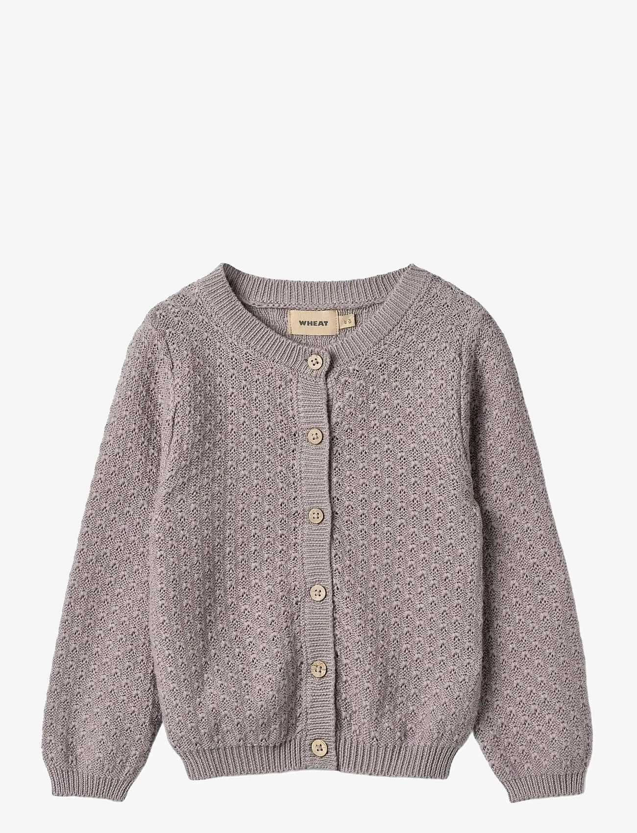 Wheat - Knit Cardigan Magnella - cardigans - dusty purple - 0