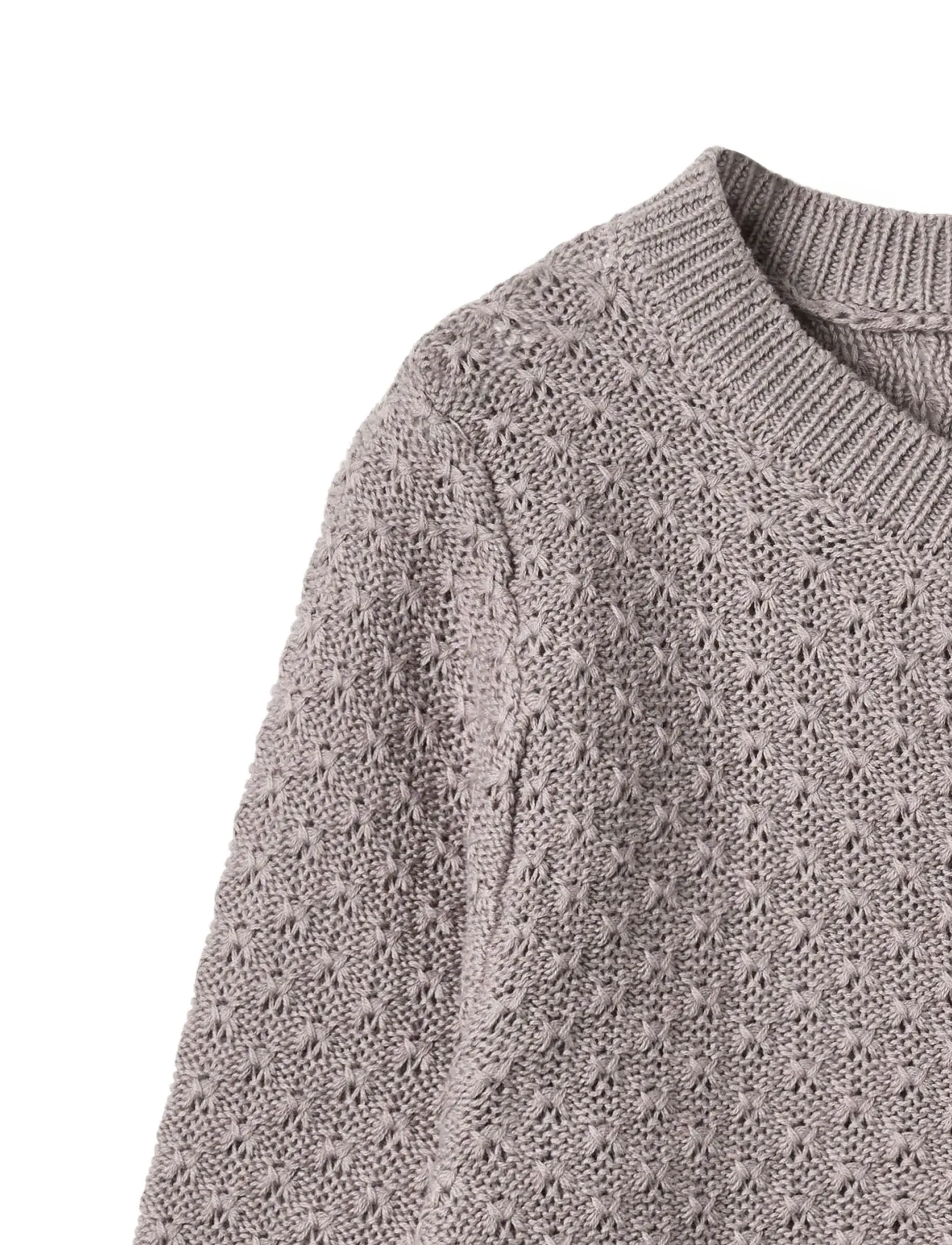 Wheat - Knit Cardigan Magnella - koftor - dusty purple - 2