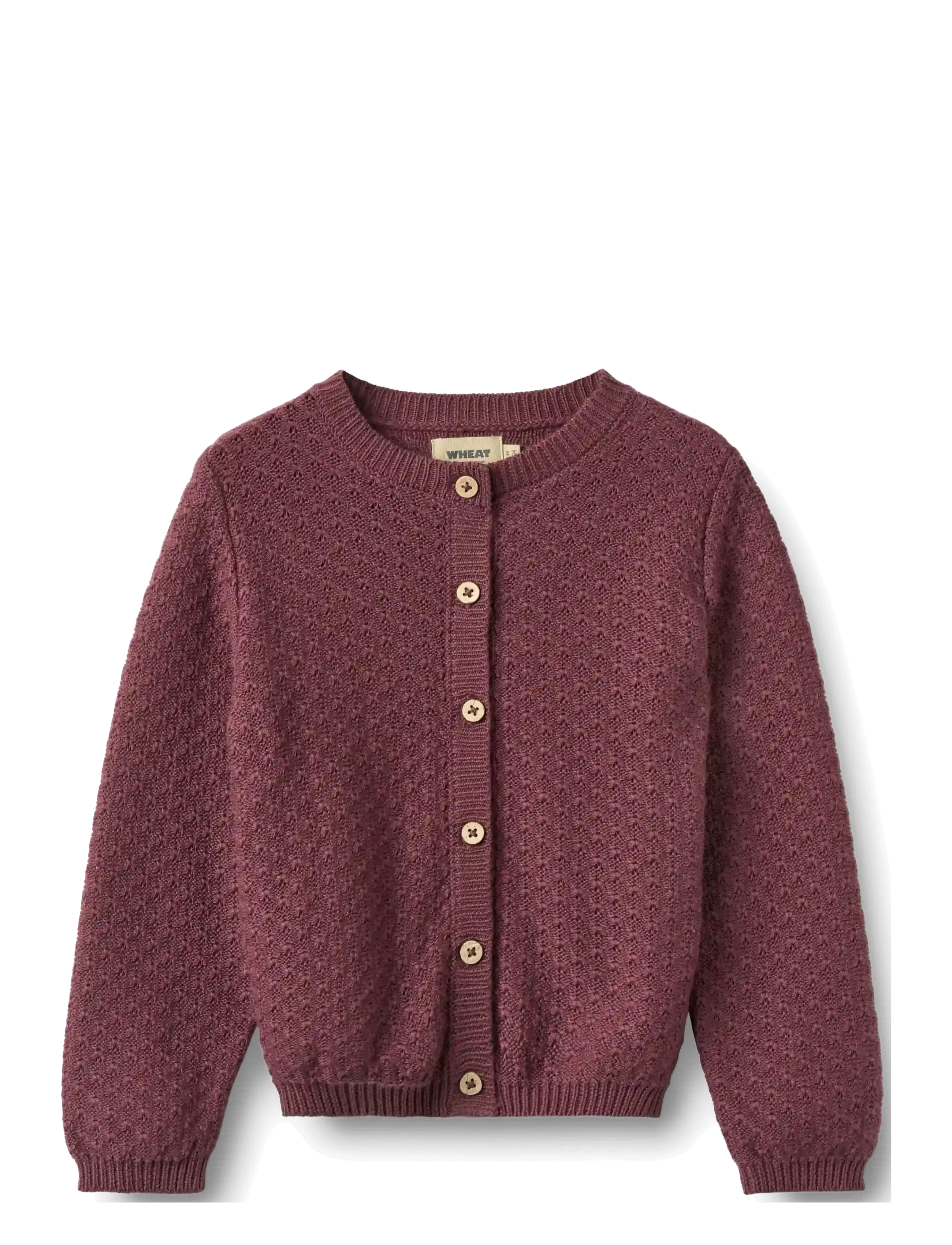 Wheat Knit Cardigan Magnella - Cardigans - EGGPLANT / purple