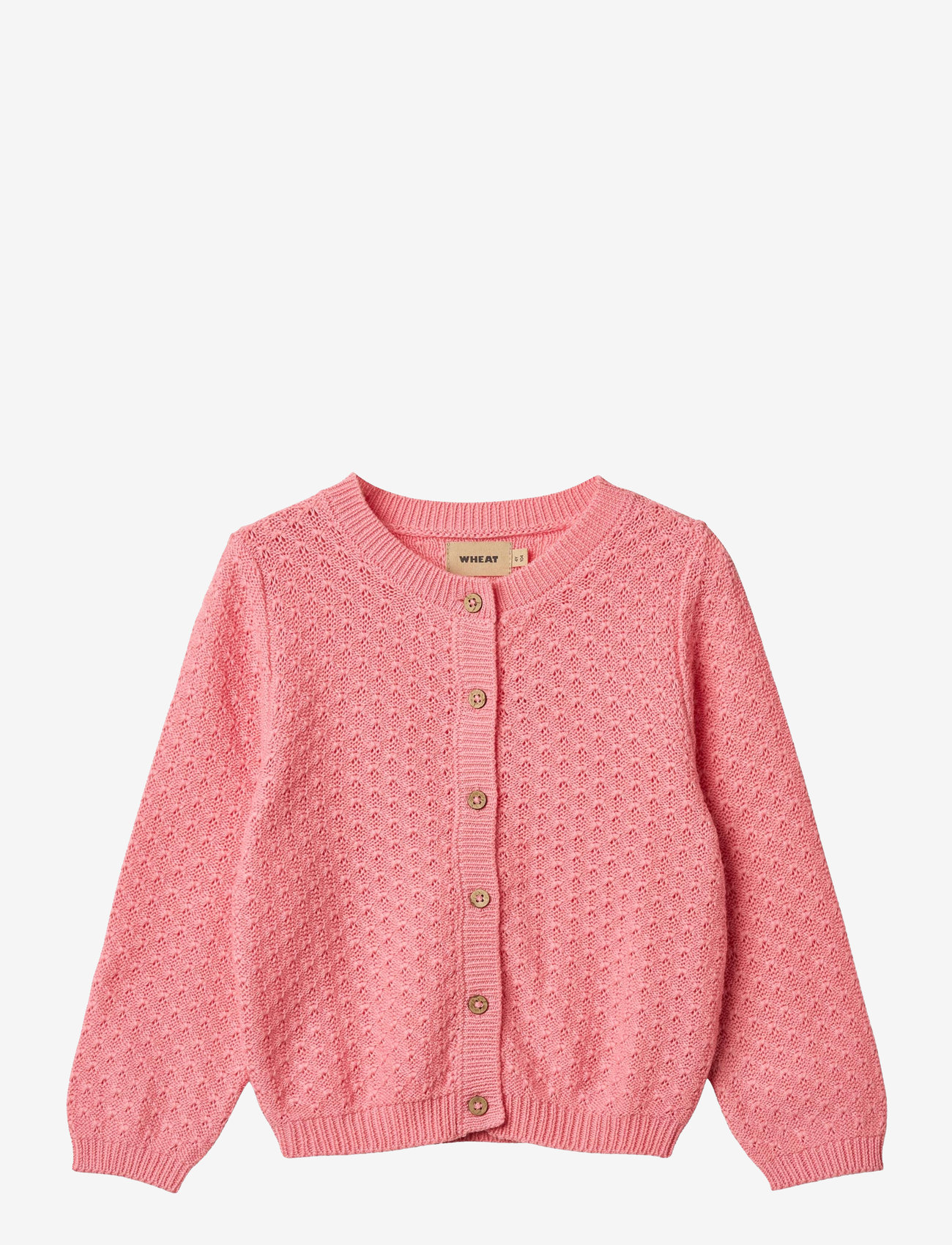 Wheat - Knit Cardigan Magnella - cardigans - flamingo pink - 0