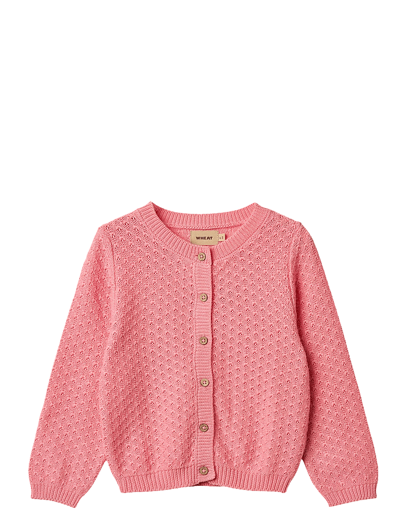 Wheat - Knit Cardigan Magnella - cardigans - flamingo pink - 0