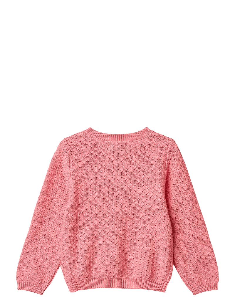 Wheat - Knit Cardigan Magnella - cardigans - flamingo pink - 1
