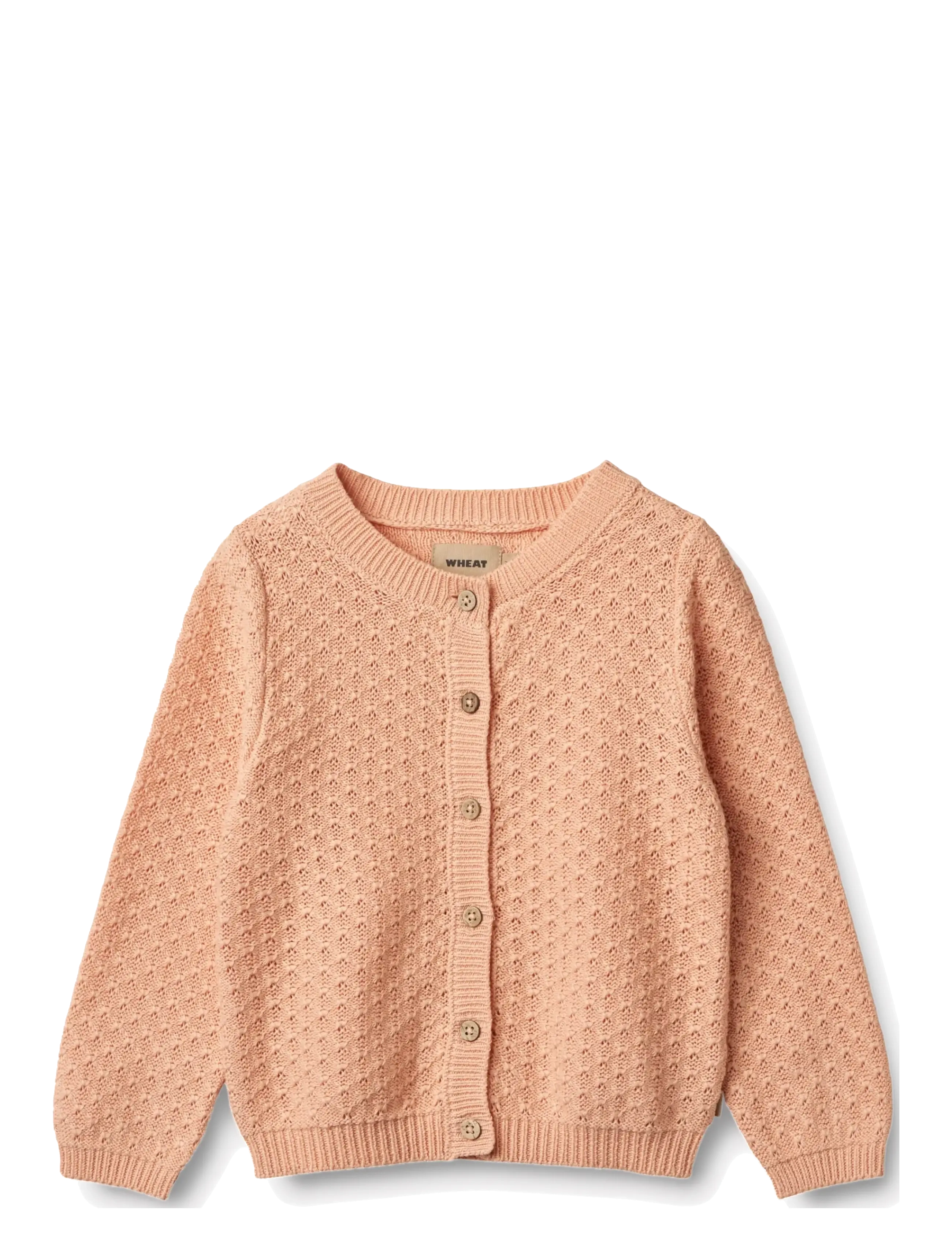 Wheat - Knit Cardigan Magnella - koftor - pink sand - 1
