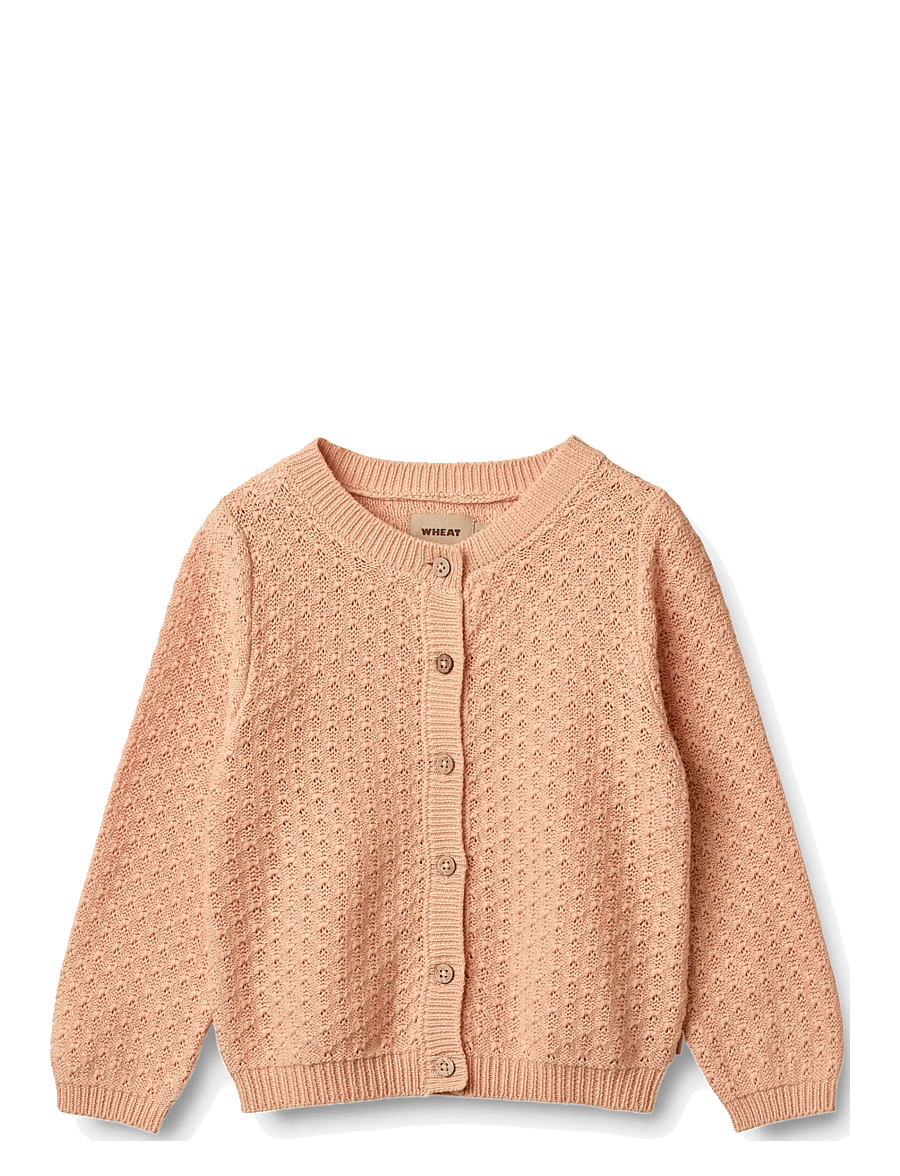Wheat - Knit Cardigan Magnella - cardigans - pink sand - 1