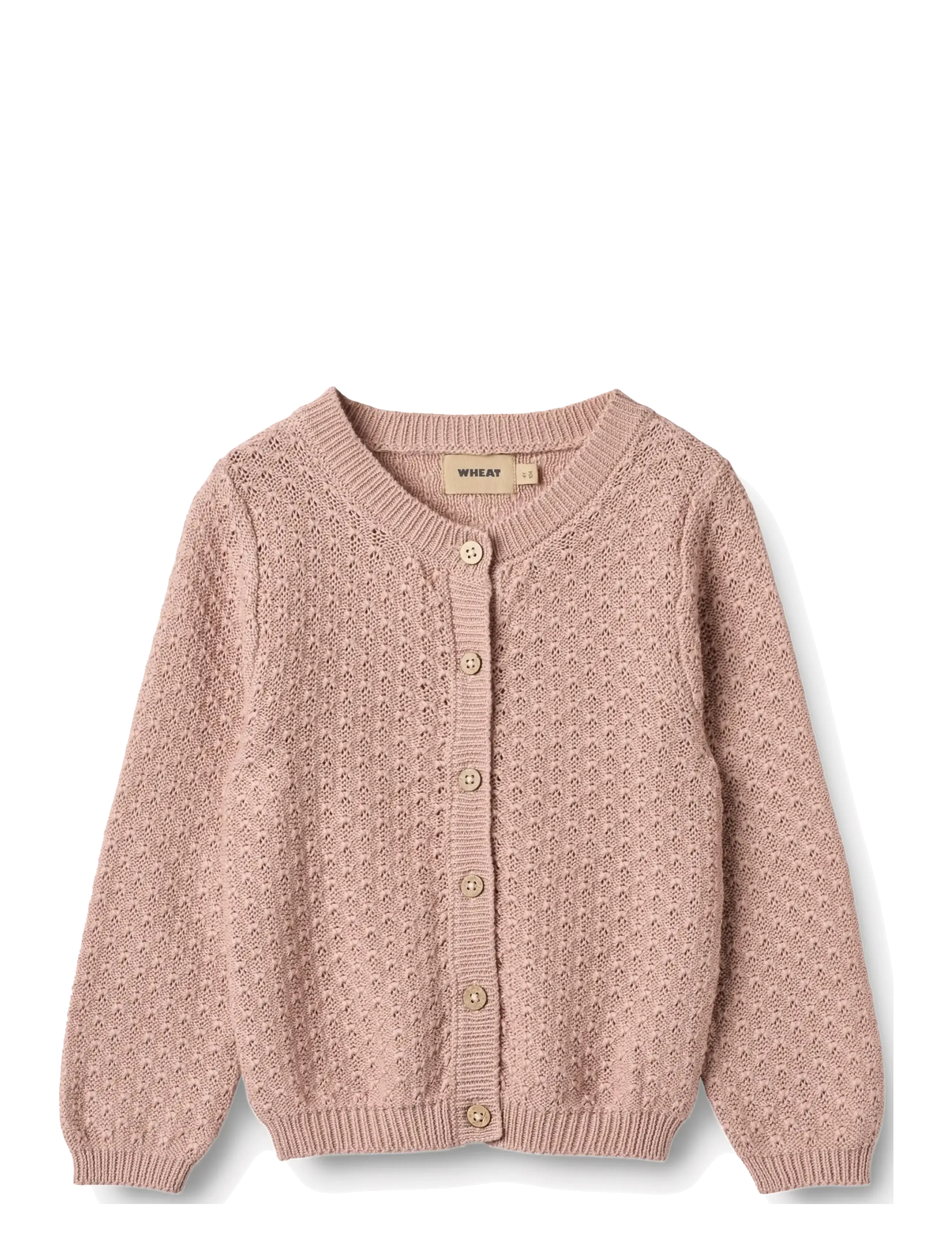 Wheat - Knit Cardigan Magnella - cardigans - rose powder - 1