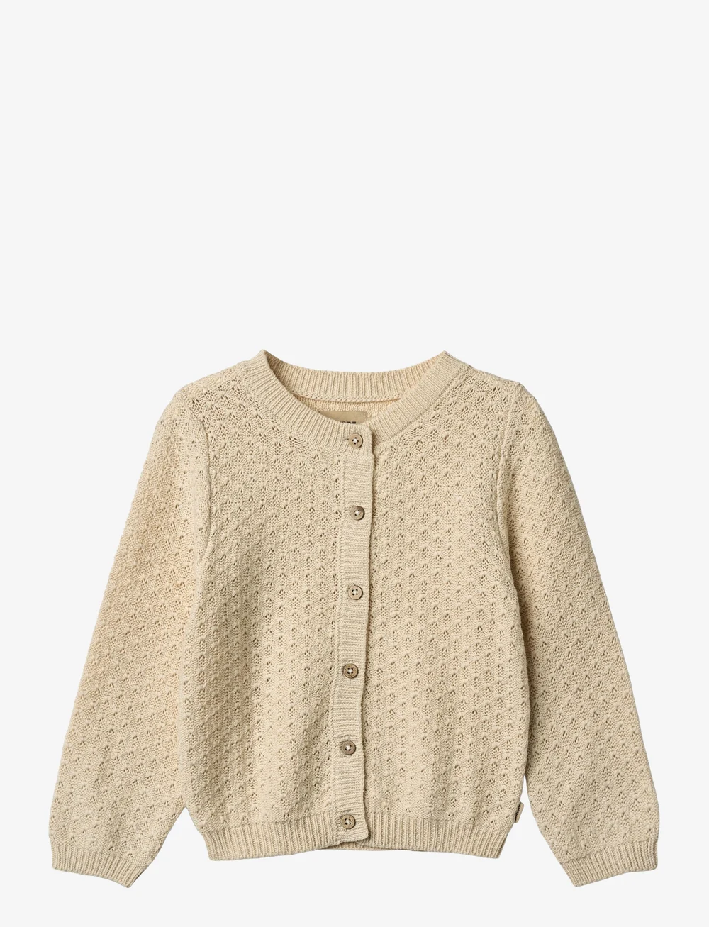 Wheat - Knit Cardigan Magnella - koftor - sandshell - 0