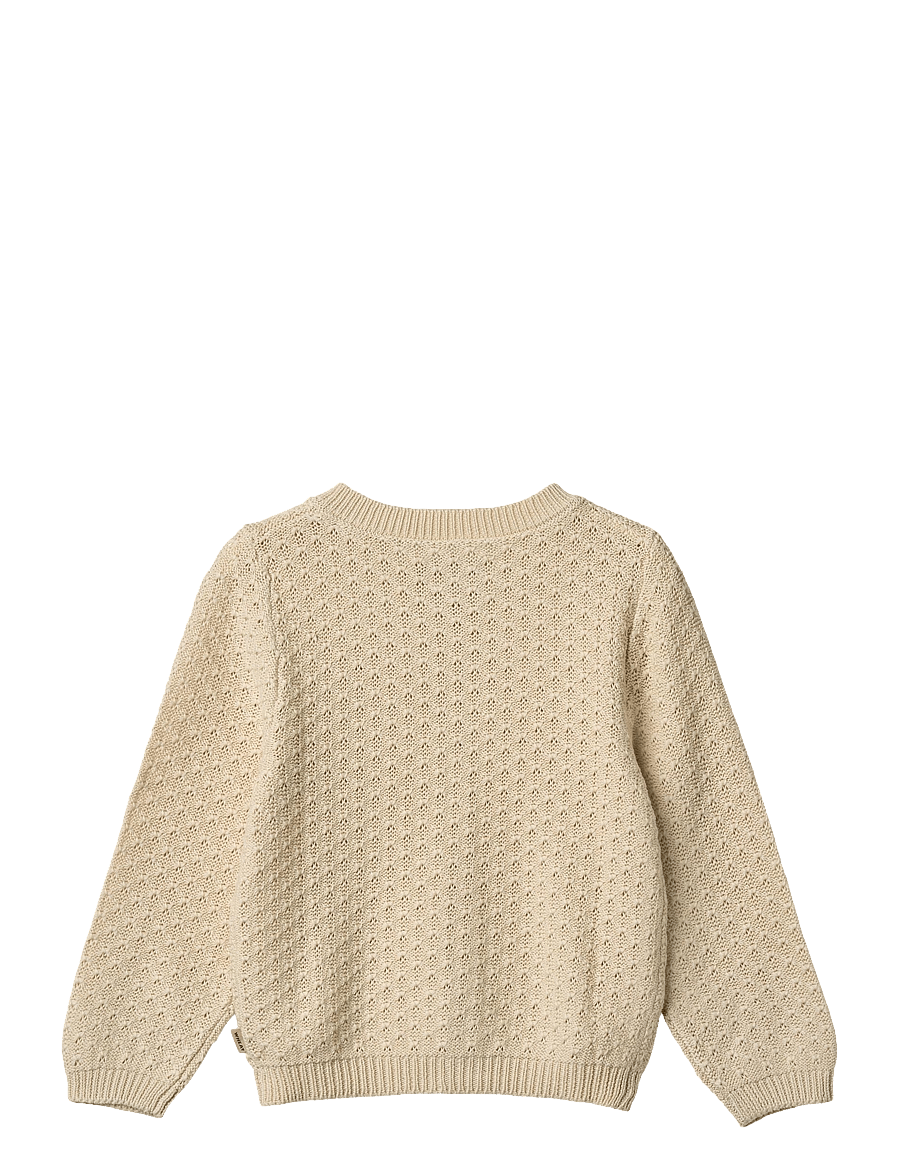 Wheat - Knit Cardigan Magnella - cardigans - sandshell - 1