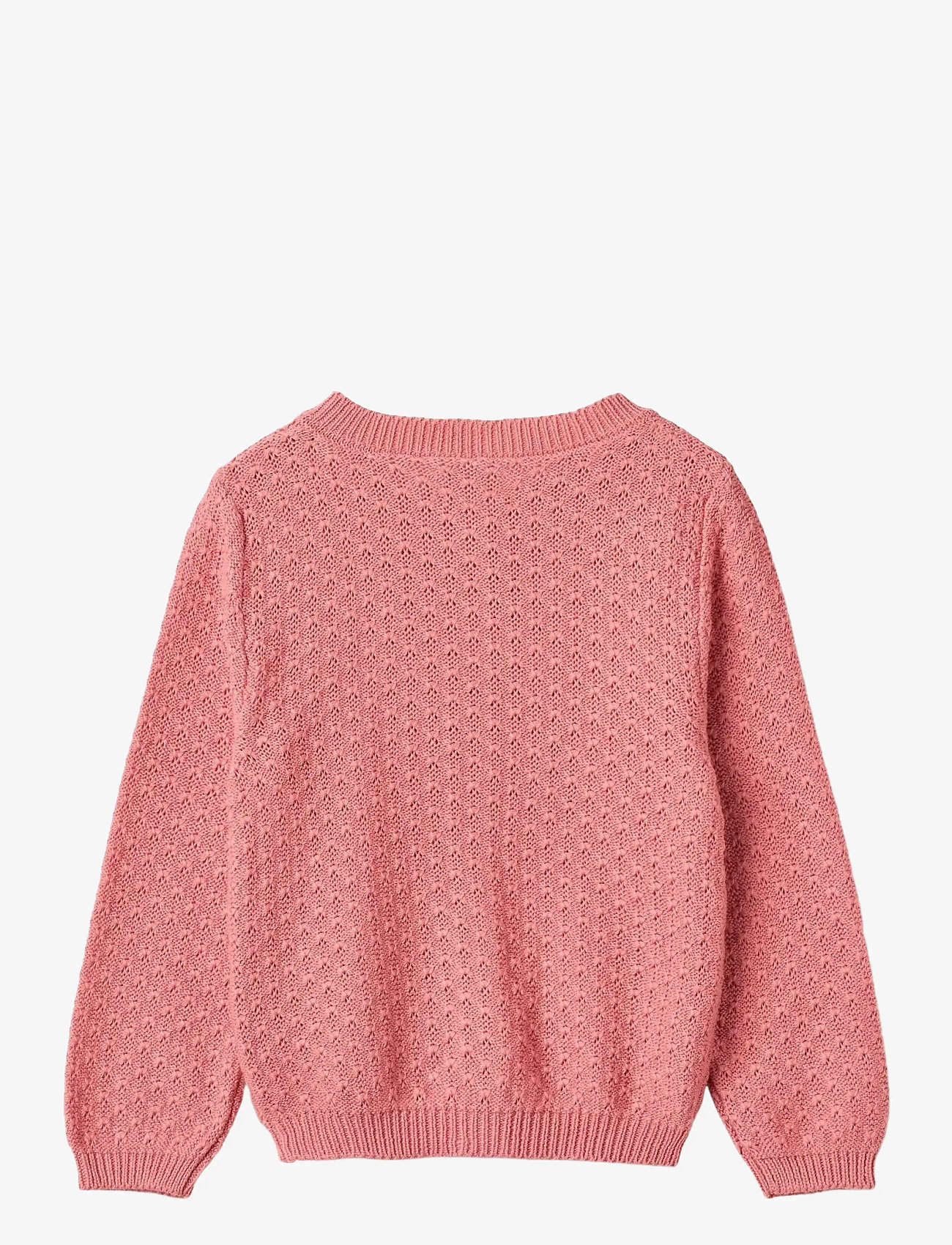 Wheat - Knit Cardigan Magnella - efterårstøj - soft pink - 1