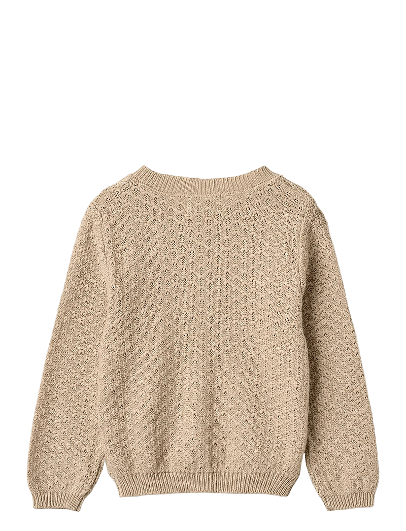 Wheat - Knit Cardigan Magnella - cardigans - warm sand - 1
