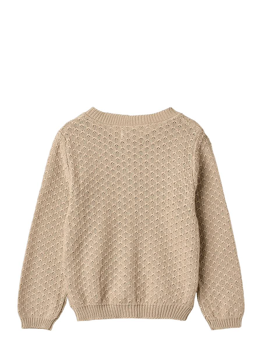 Wheat - Knit Cardigan Magnella - koftor - warm sand - 1