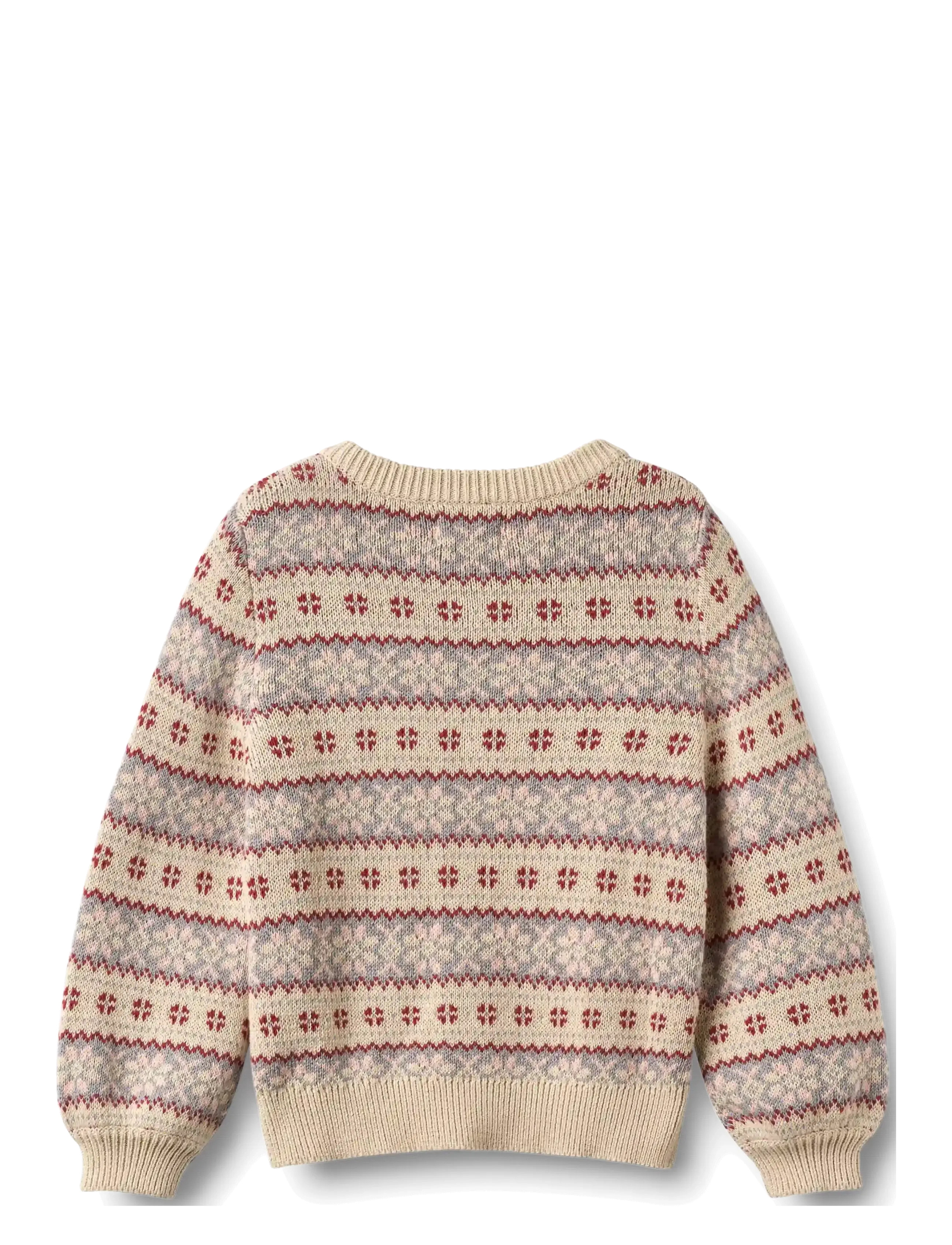 Wheat - Jacquard Cardigan Vikki - cardigans - offwhite - 1