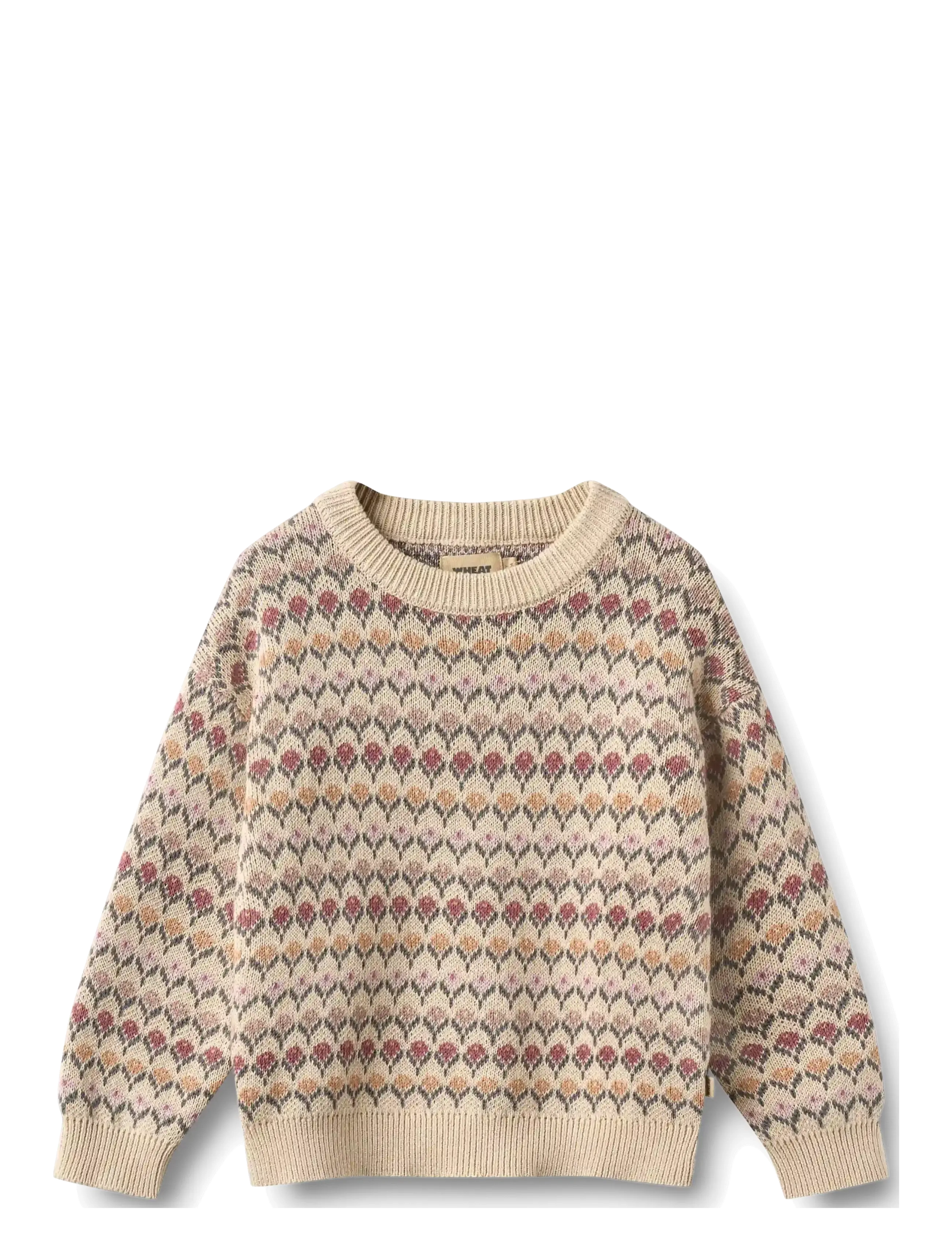 Wheat - Jacquard Pullover Harlow - trøjer - offwhite - 1