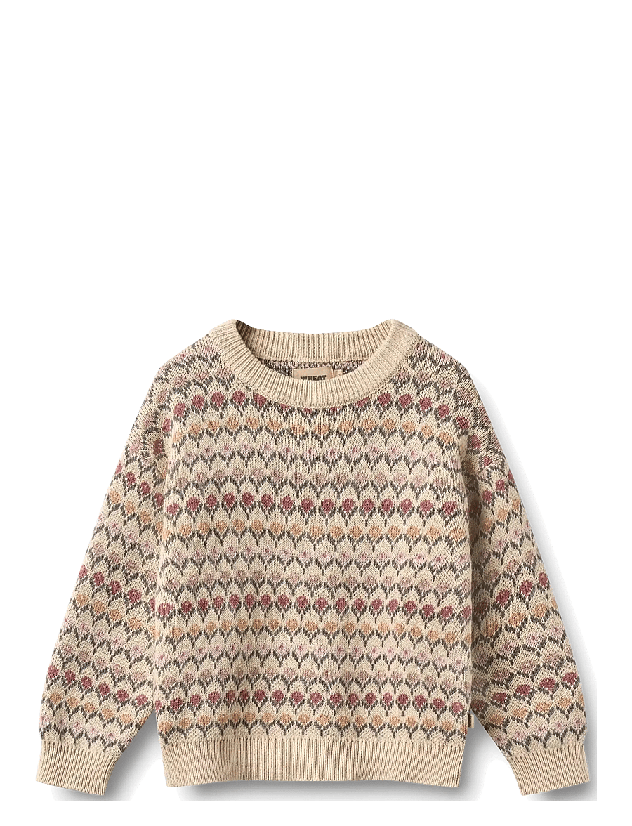 Wheat - Jacquard Pullover Harlow - pullover - offwhite - 1