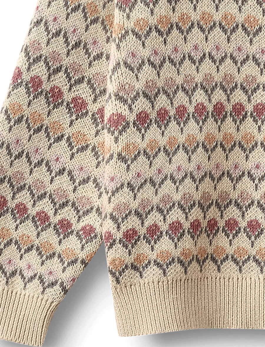 Wheat - Jacquard Pullover Harlow - pullover - offwhite - 4