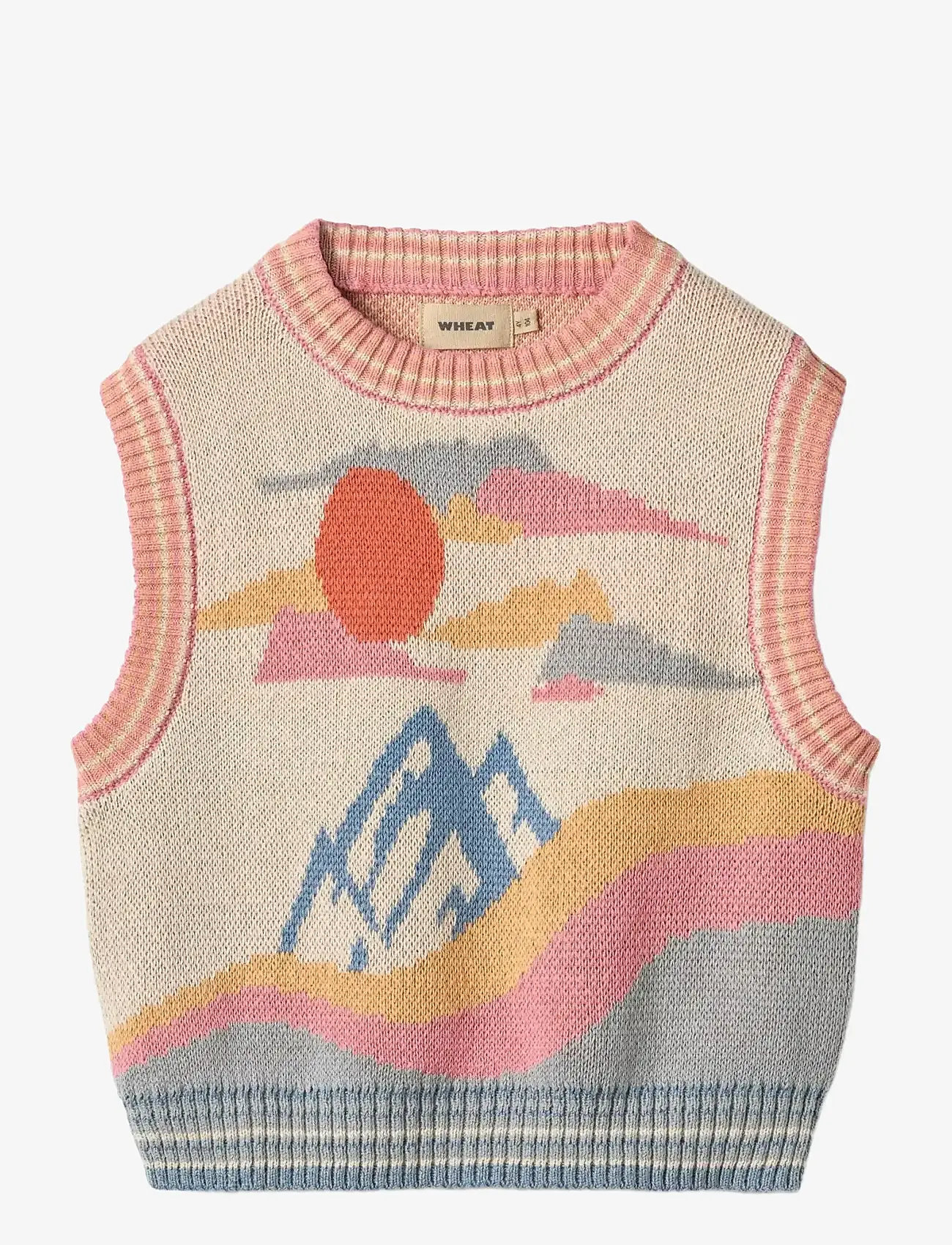 Wheat - Jacquard Vest Maria - laveste priser - multi - 0