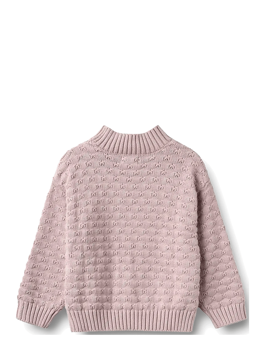 Wheat - Chunky Knit Pullover Abby - jumpers - soft lilac - 2