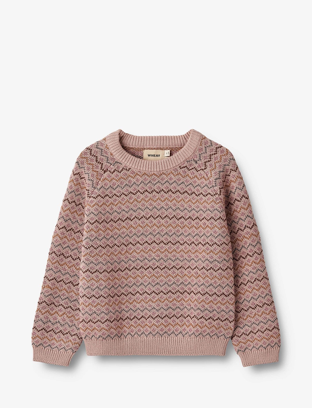 Wheat - Jacquard Pullover Nanna - dry rose - 0