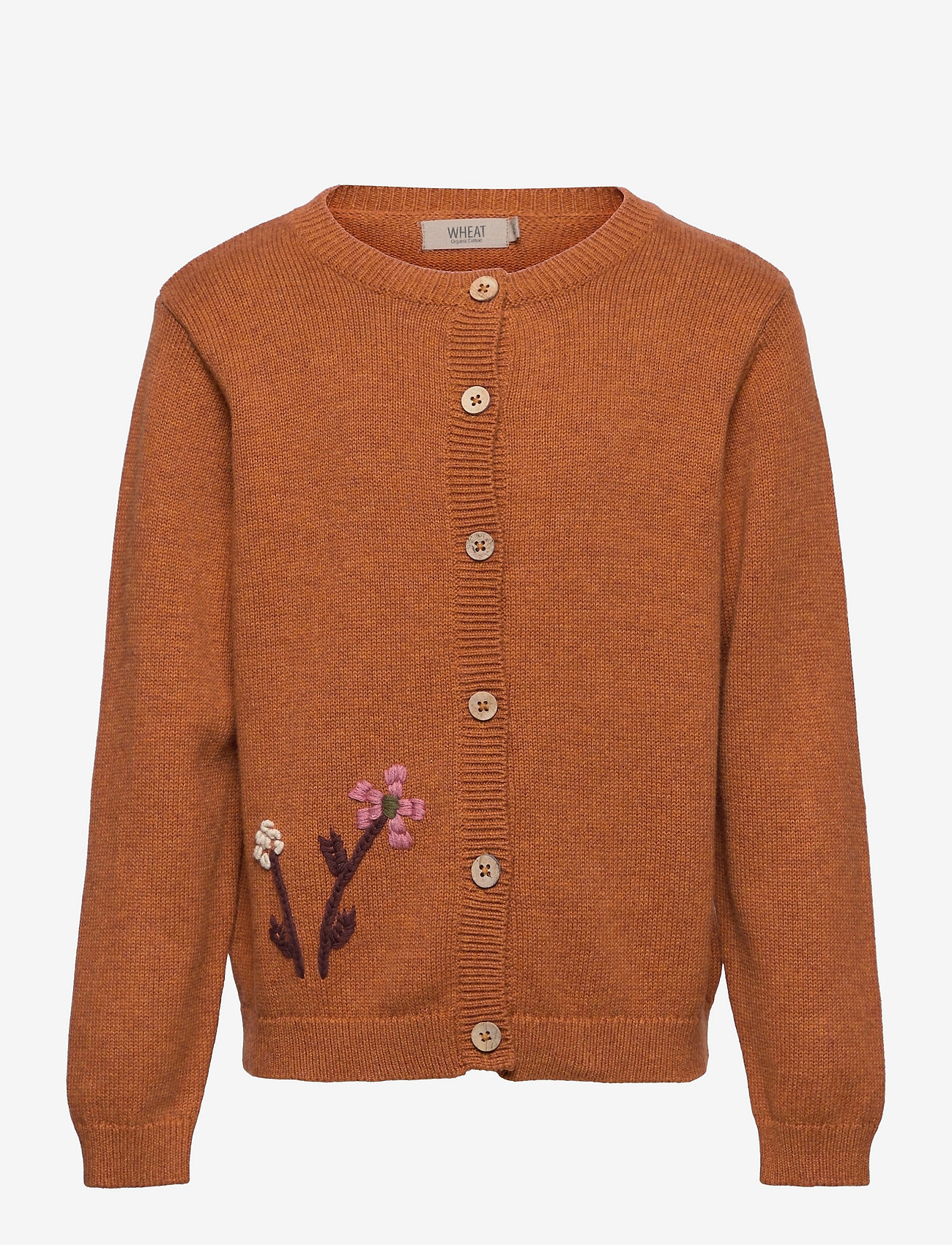 Wheat - Knit Cardigan Ella - cinnamon melange - 0