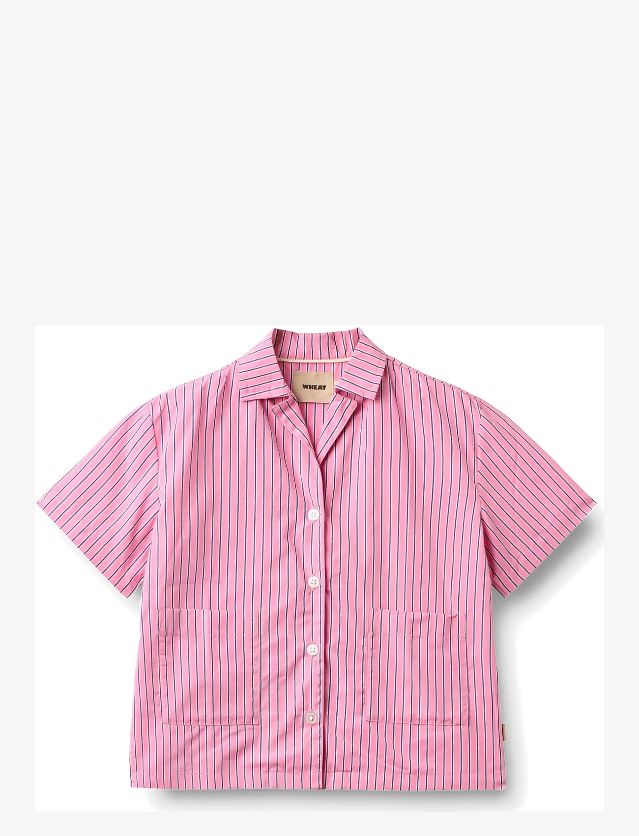 Wheat - Shirt S/S Vilma - chemises à manches courtes - pink stripe - 1