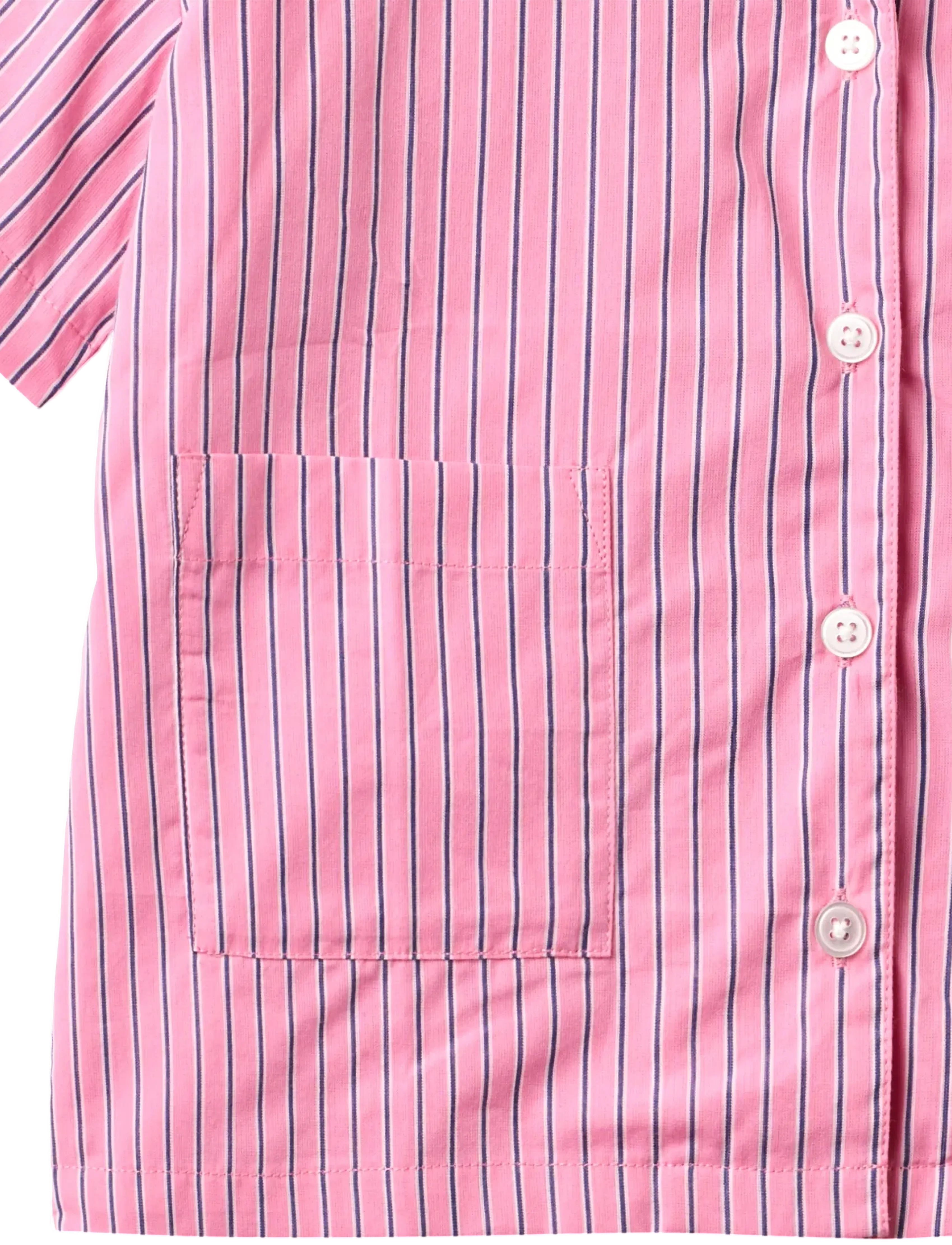 Wheat - Shirt S/S Vilma - kurzärmlige hemden - pink stripe - 3