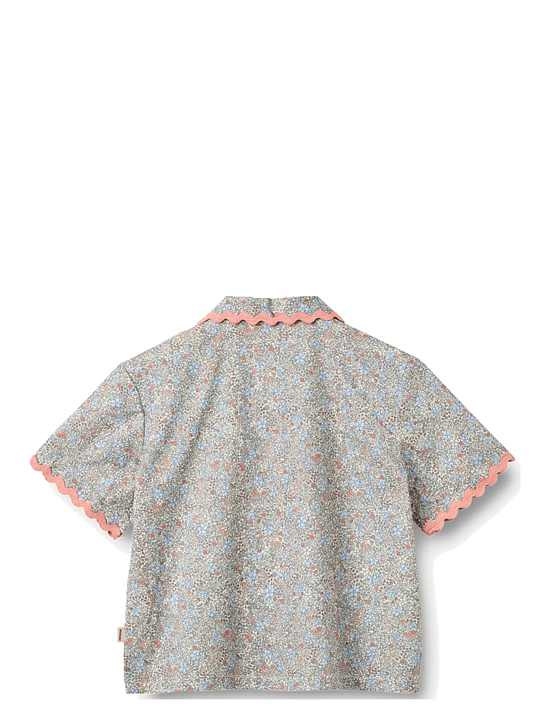Wheat - Set Shirt S/S & Shorts Vilma - sæt med kortærmet t-shirt - air blue flowers - 3