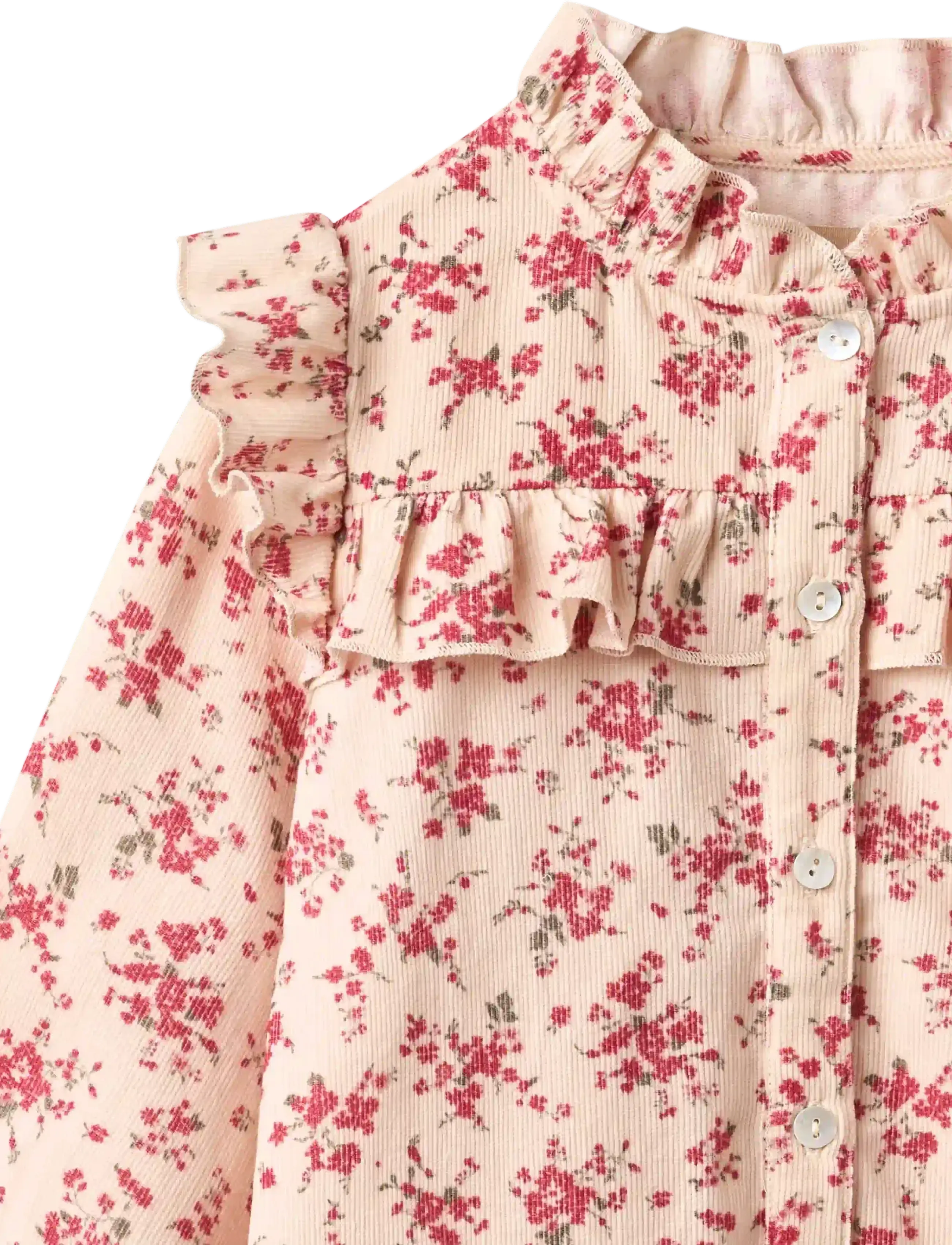 Wheat - Shirt L/S Noreen - bluser & tunikaer - almond peach flowers - 2